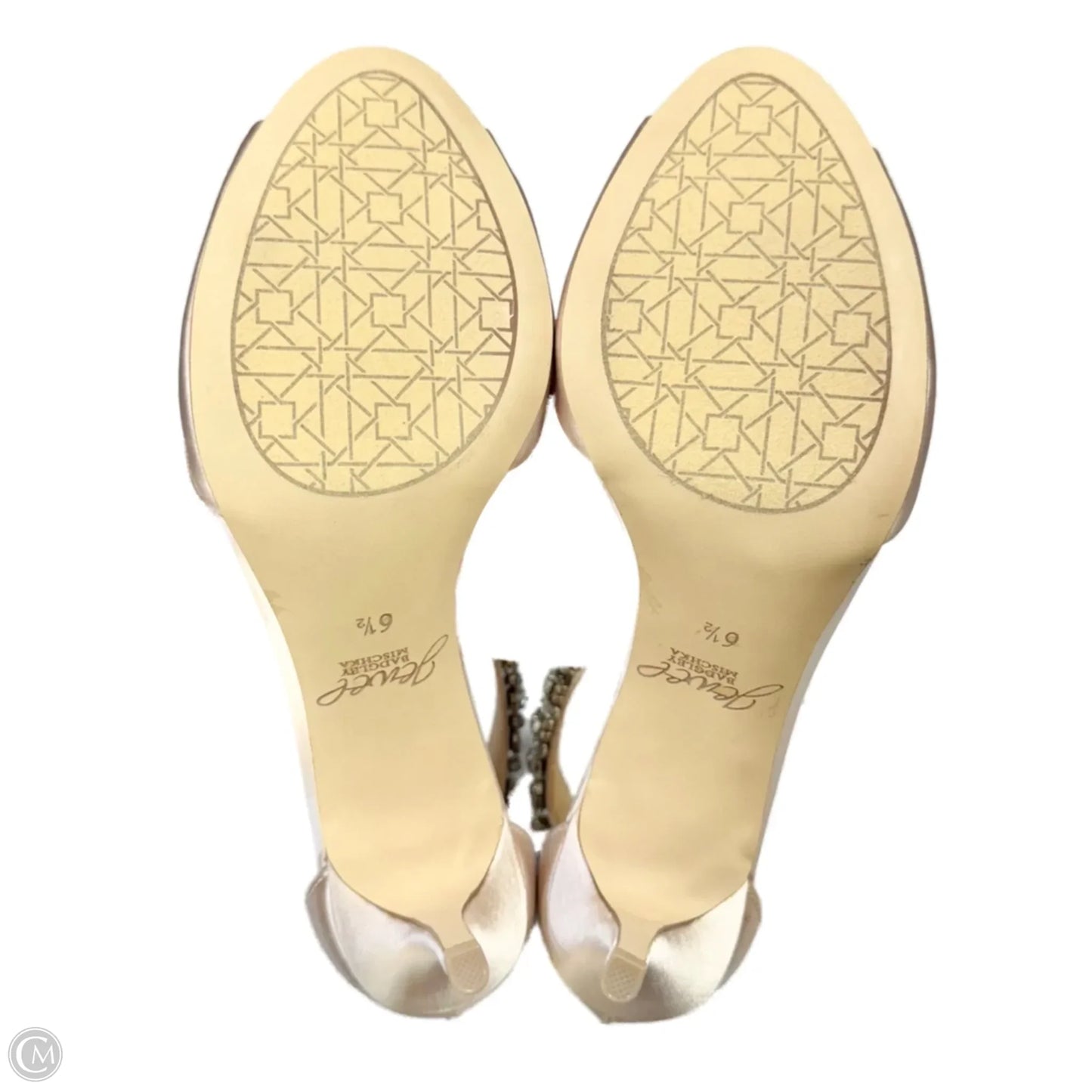 Shoes Heels Kitten By Badgley Mischka In Cream, Size: 6.5