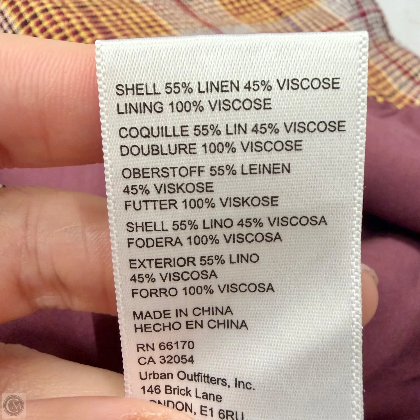 Blazer By Free People In Plaid Pattern, Size: M