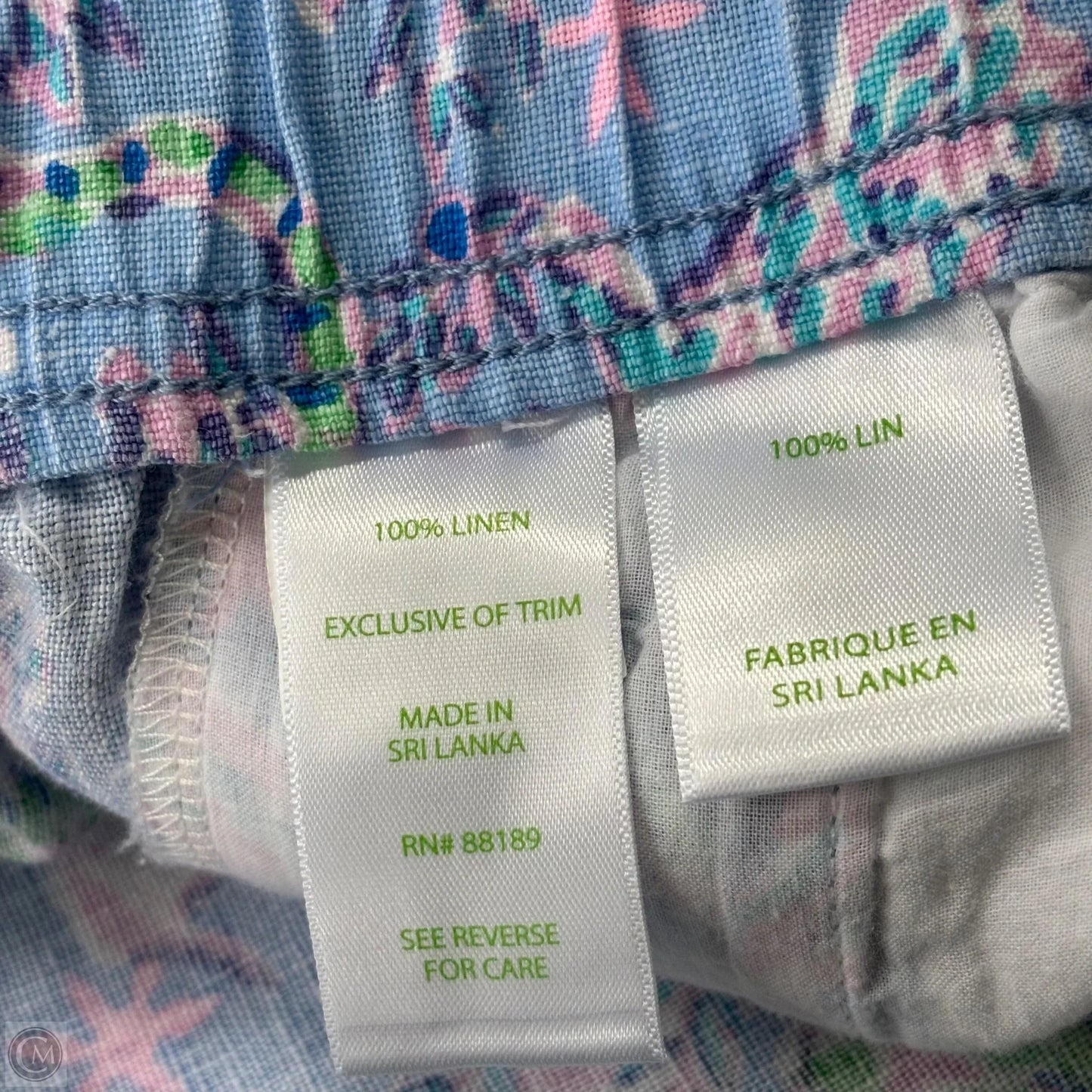 Pants Designer By Lilly Pulitzer In Blue & Green, Size: M