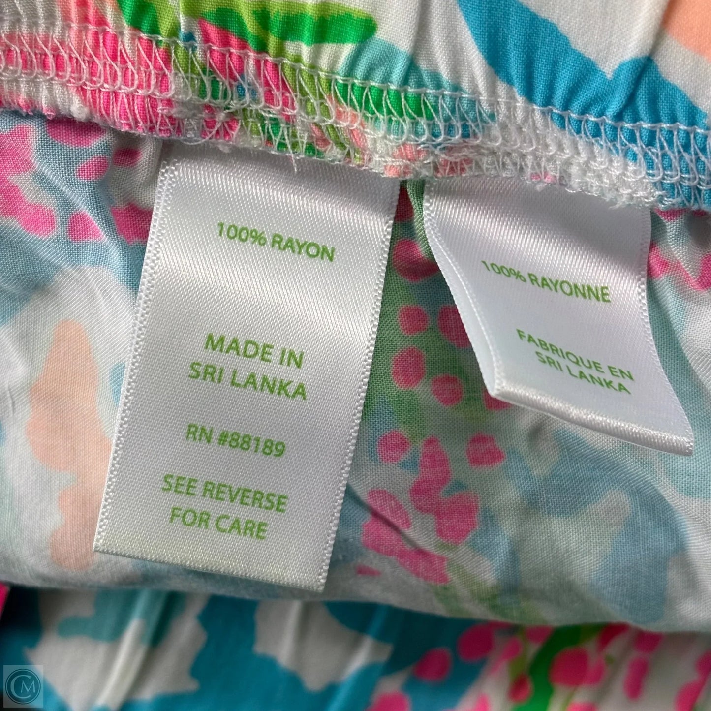 Pants Designer By Lilly Pulitzer In Blue & Pink, Size: M