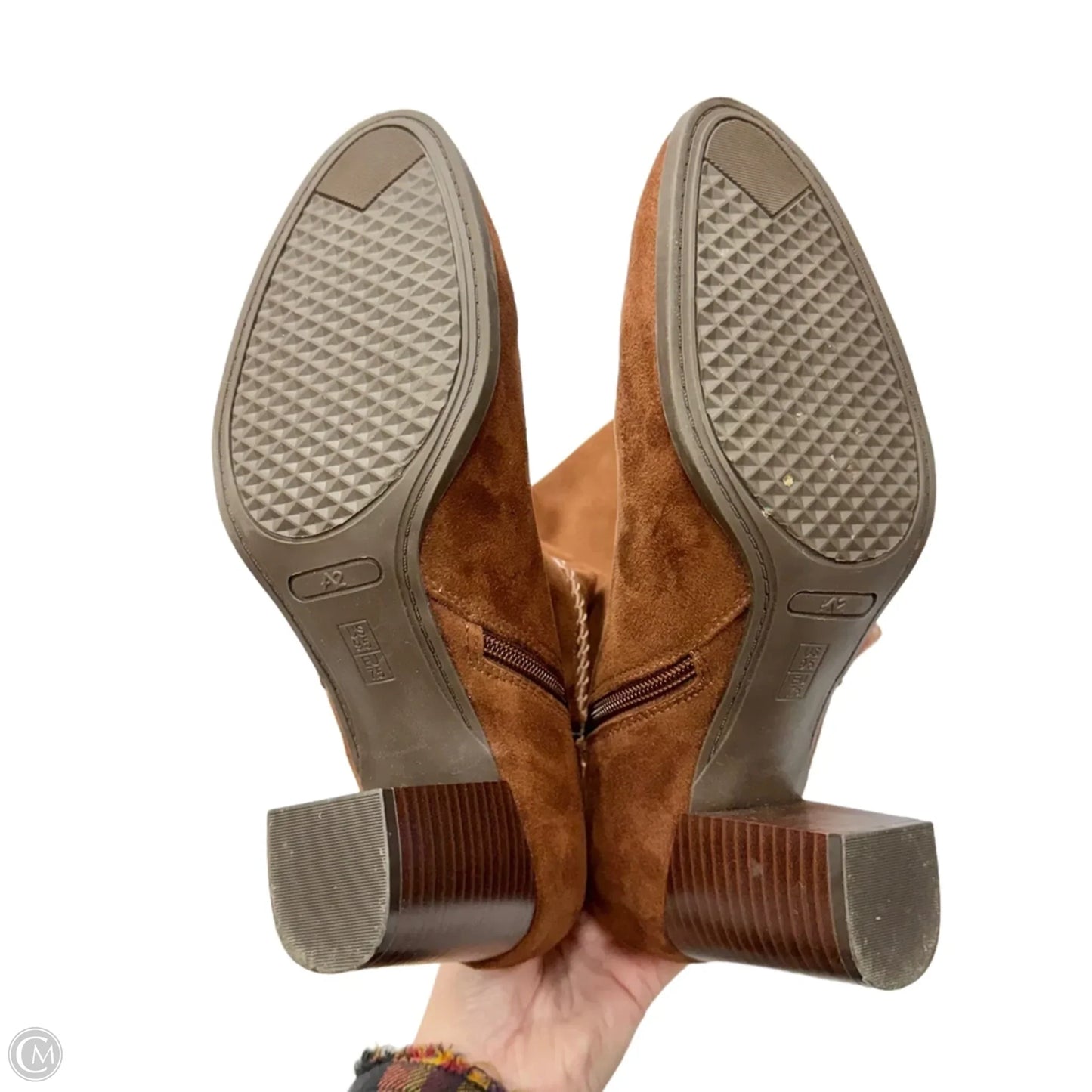 Boots Mid-calf Heels By Aerosoles In Brown, Size: 9.5