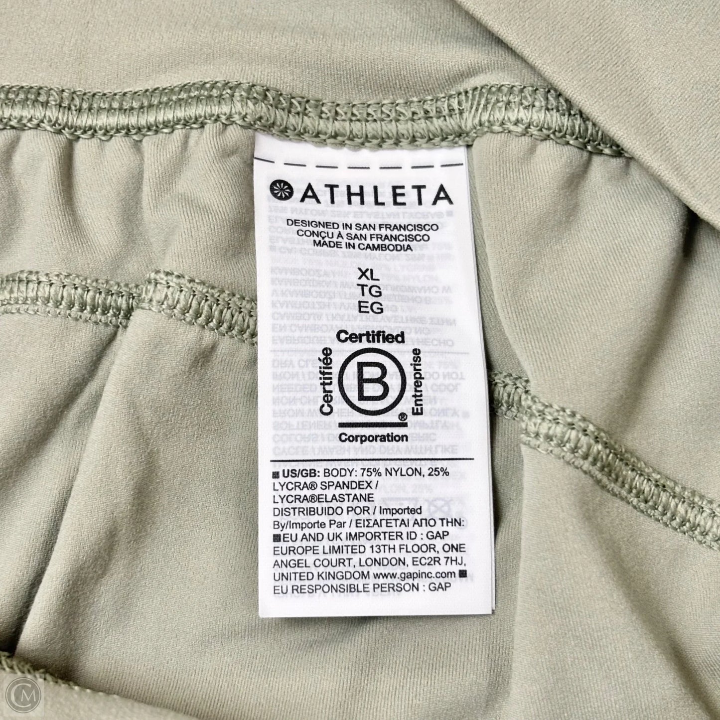 Athletic Pants By Athleta In Green, Size: Xl