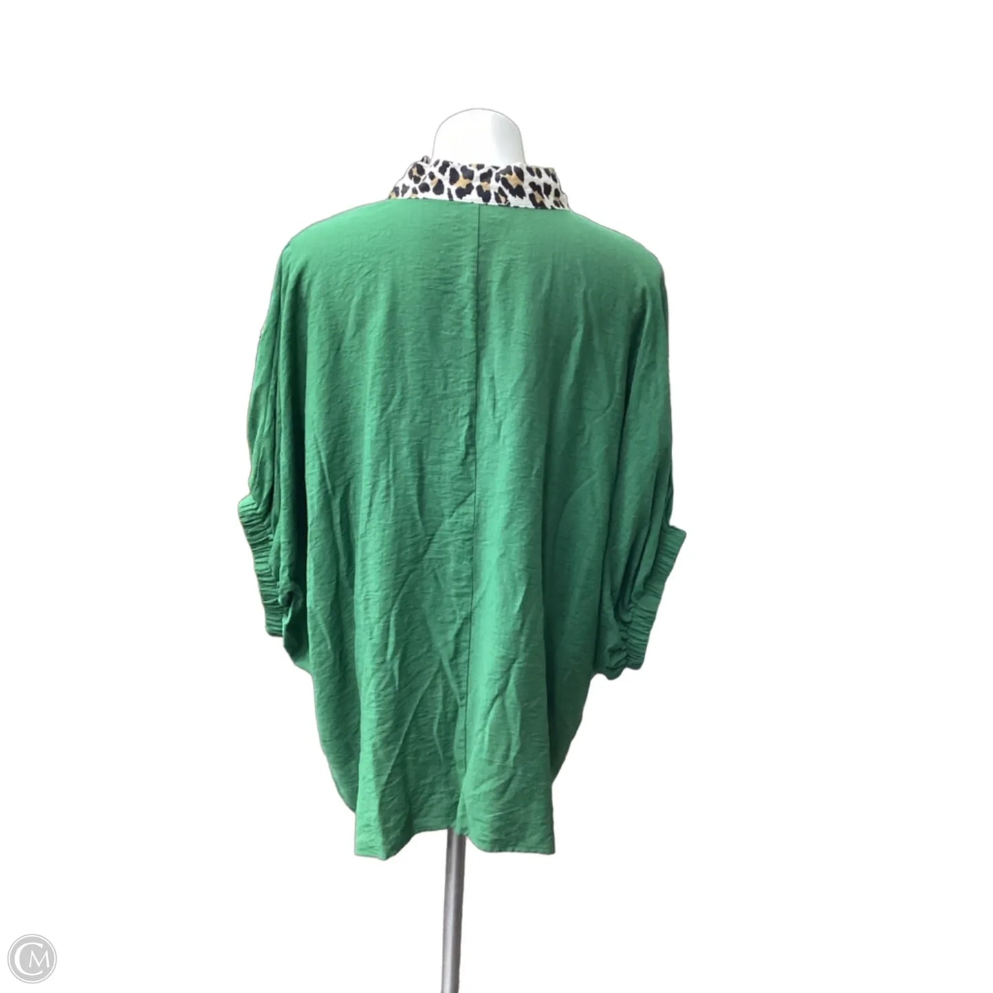 Top Short Sleeve By Entro In Green, Size: 2x