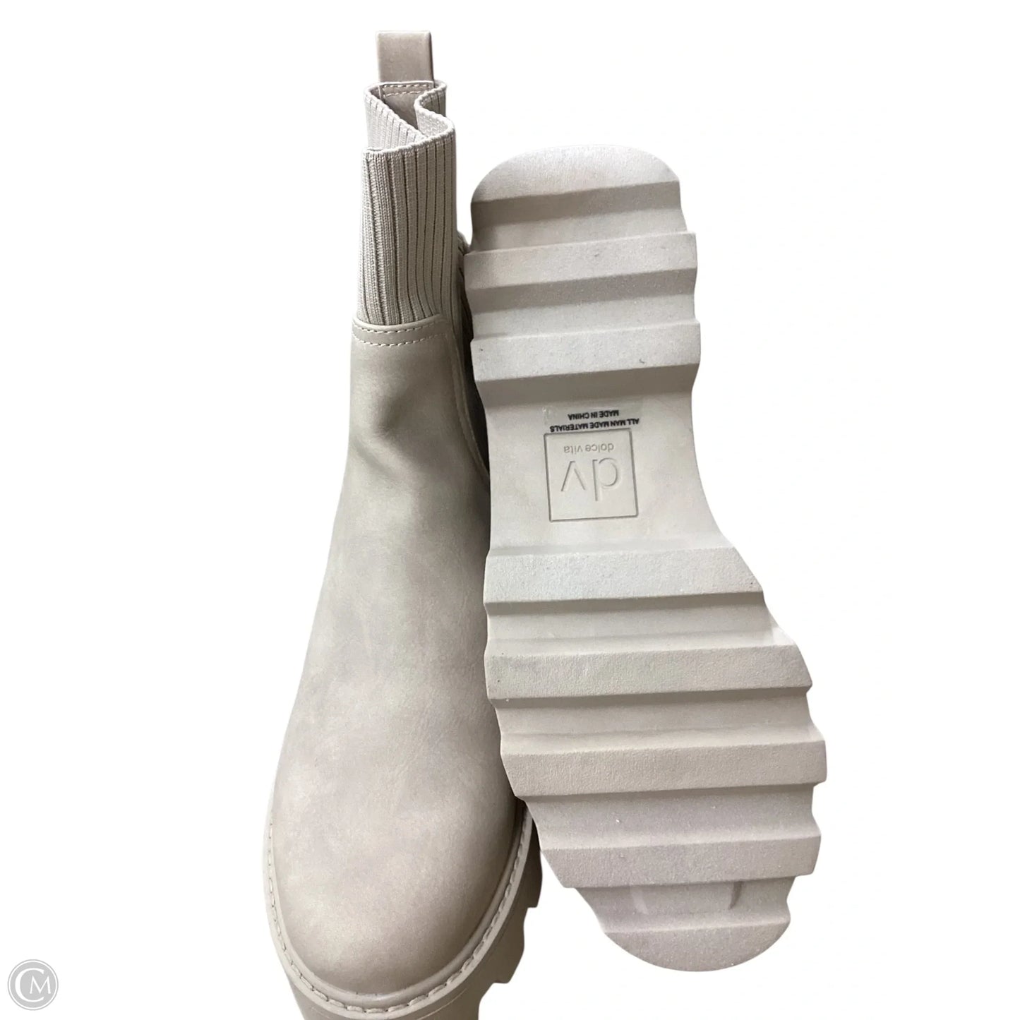 Boots Mid-calf Heels By Dolce Vita In Beige, Size: 9