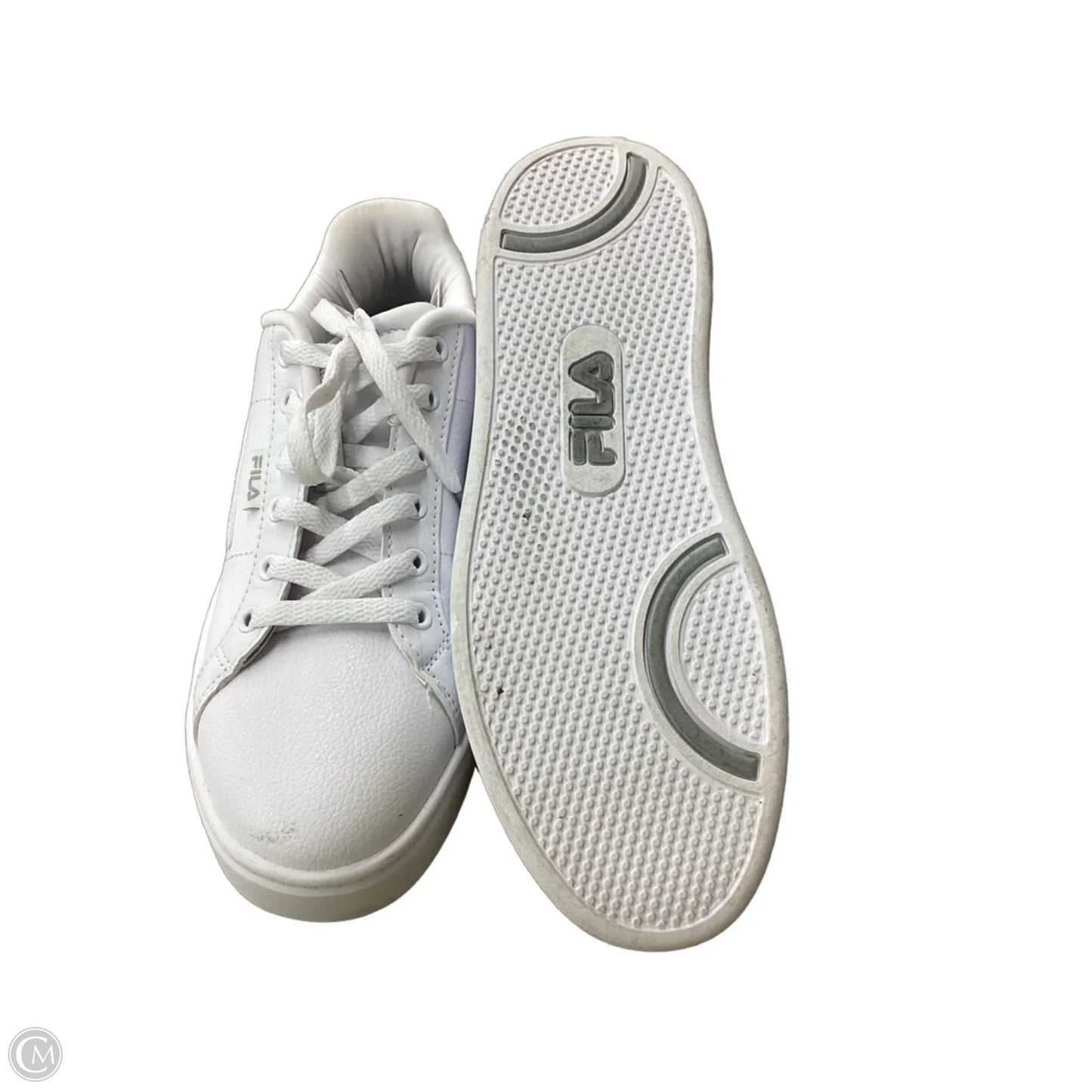 Shoes Athletic By Fila In White, Size: 7.5