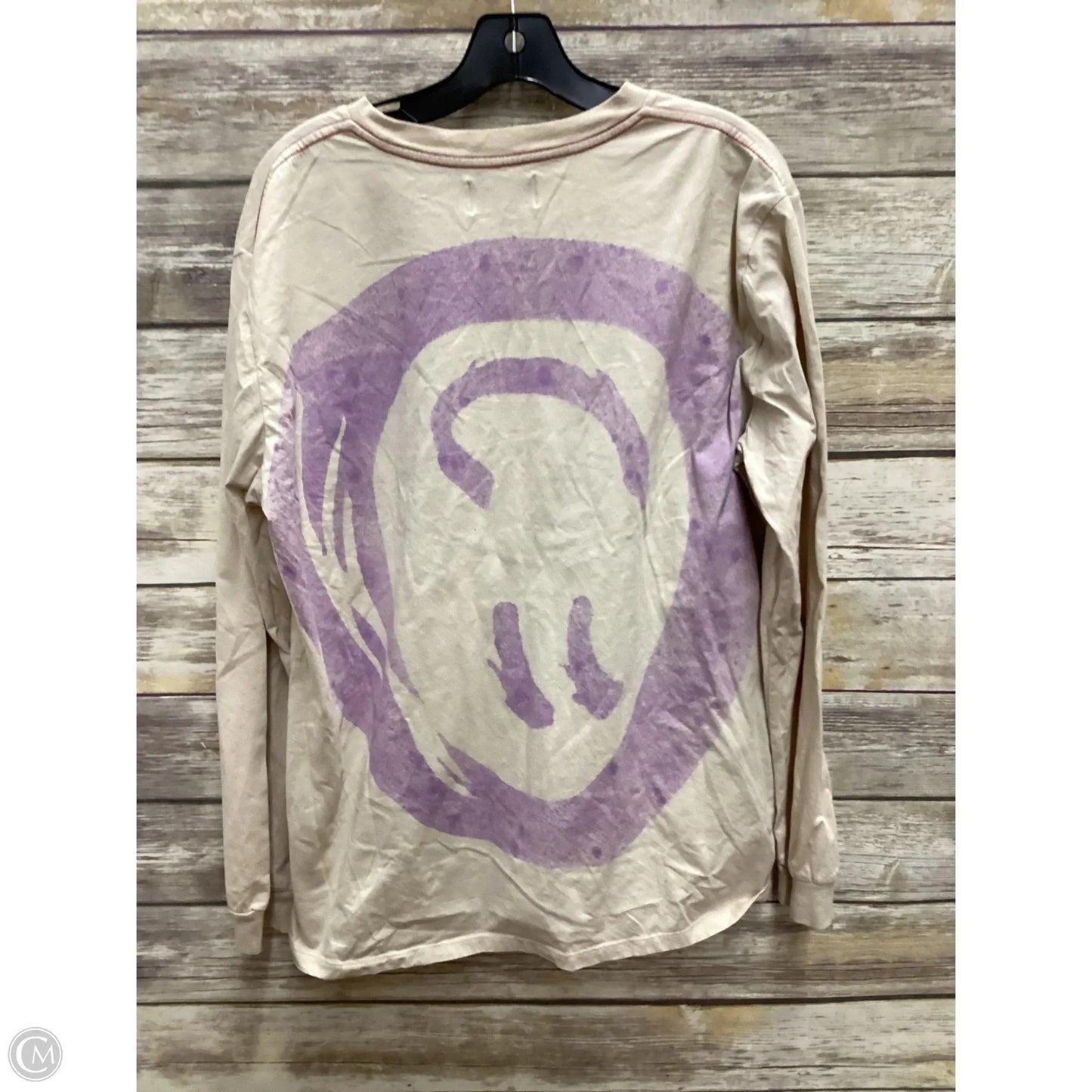 Top Long Sleeve By Cmc In Purple & Tan, Size: M
