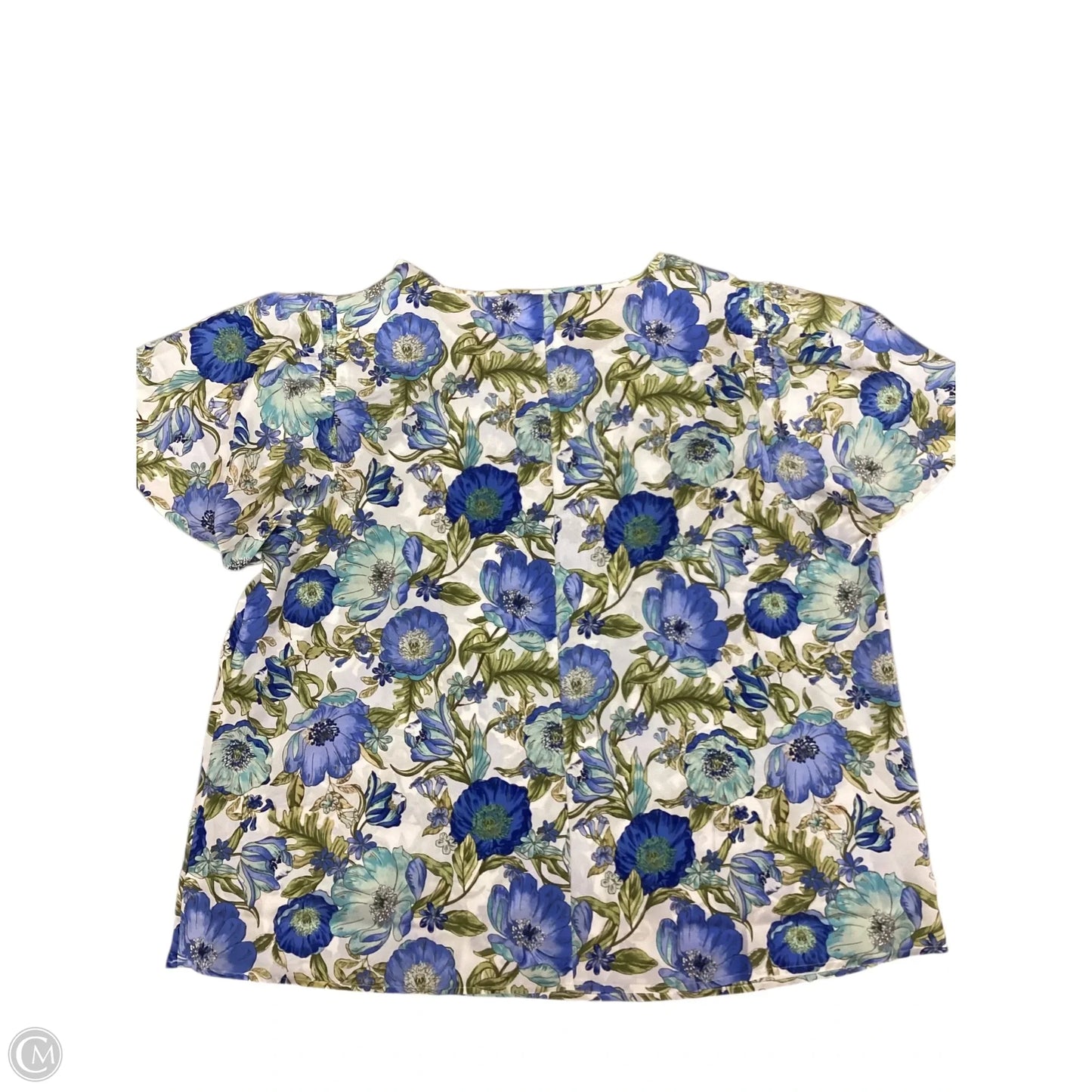 Blouse Short Sleeve By Lane Bryant In Floral Print, Size: 2x