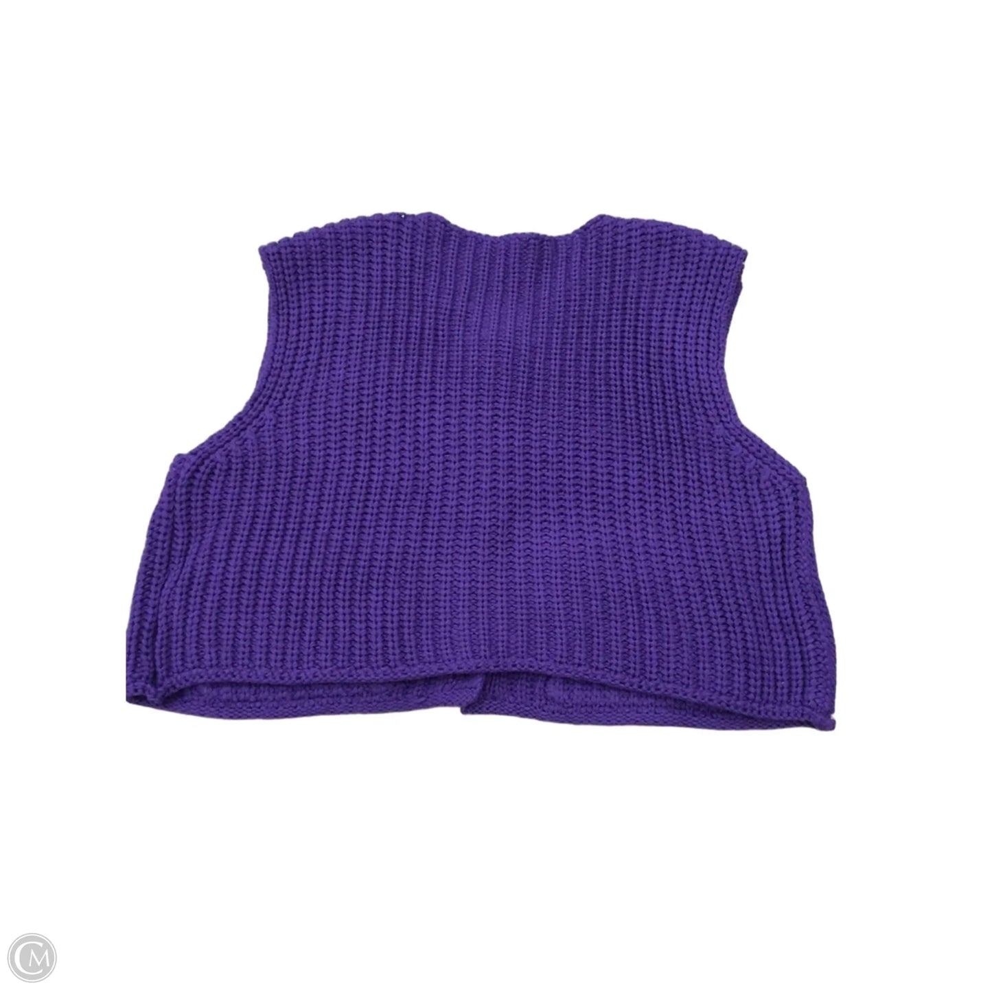 Vest Sweater By Shein In Purple, Size: L