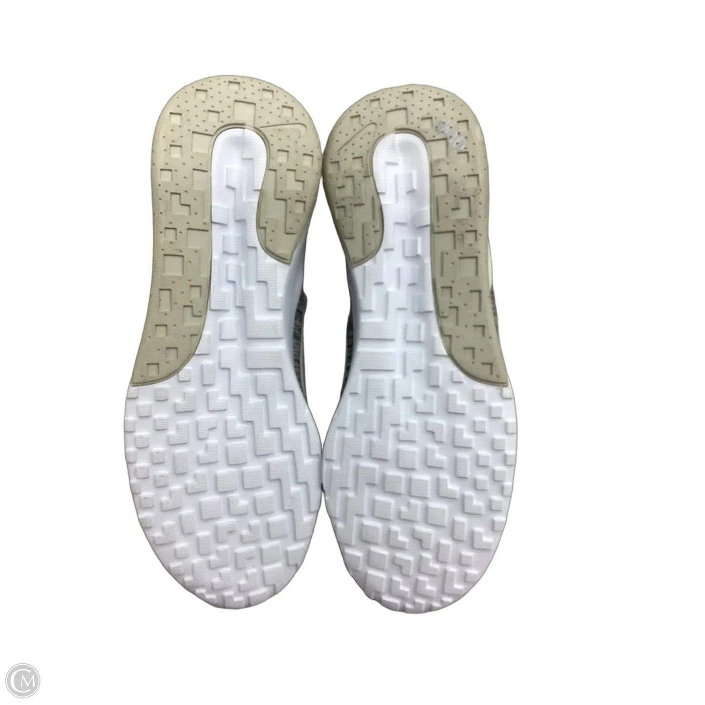 Shoes Athletic By Nike In Cream & Grey, Size: 9.5