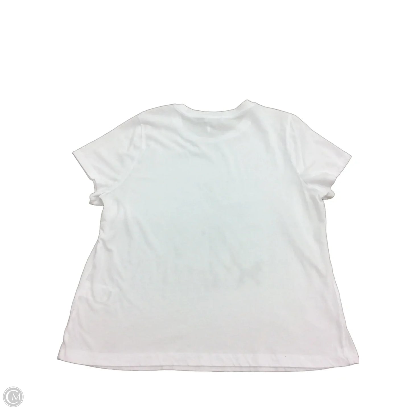 Top Short Sleeve Basic By Dkny In White, Size: Xl