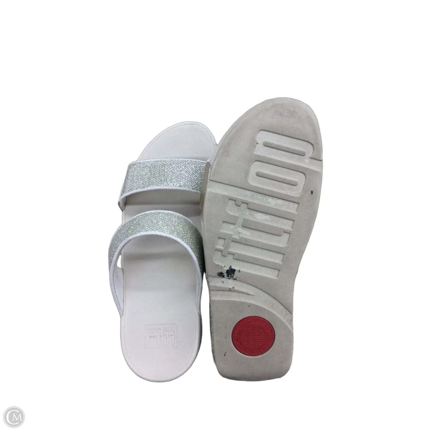 Sandals Heels Wedge By Fitflop In Beige, Size: 9