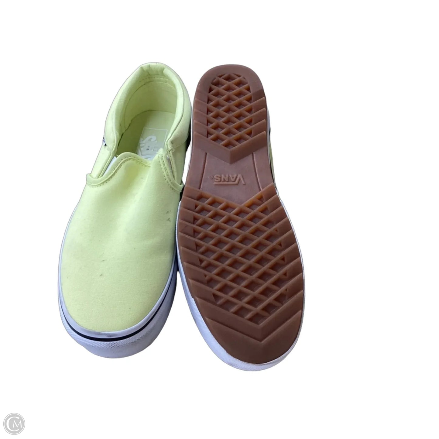 Shoes Sneakers Platform By Vans In Yellow, Size: 8