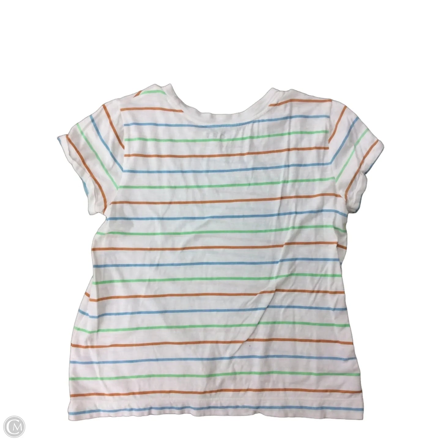 Top Short Sleeve Basic By Loft In Striped Pattern, Size: S
