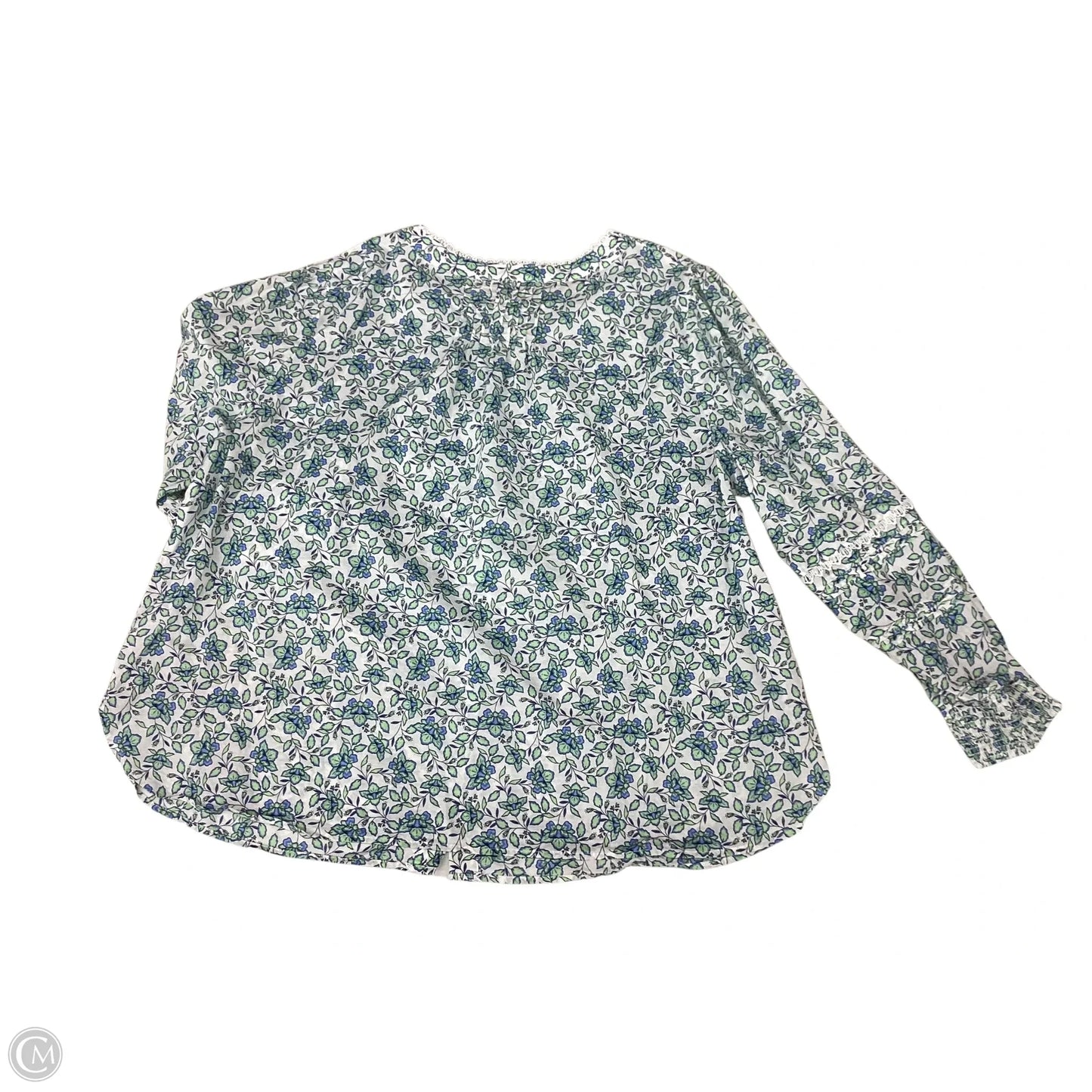 Top Long Sleeve By Talbots In Floral Print, Size: 3x