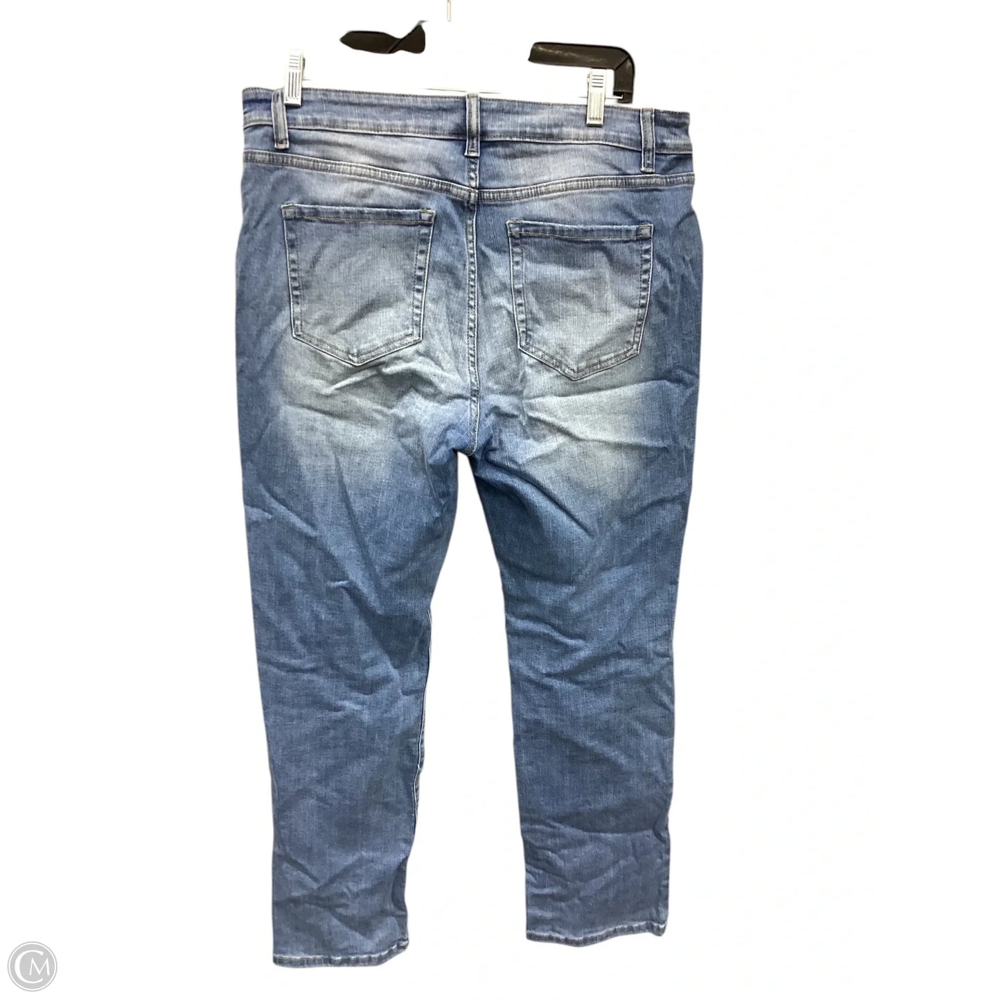 Jeans Straight By Zenana Outfitters In Blue Denim, Size: 8