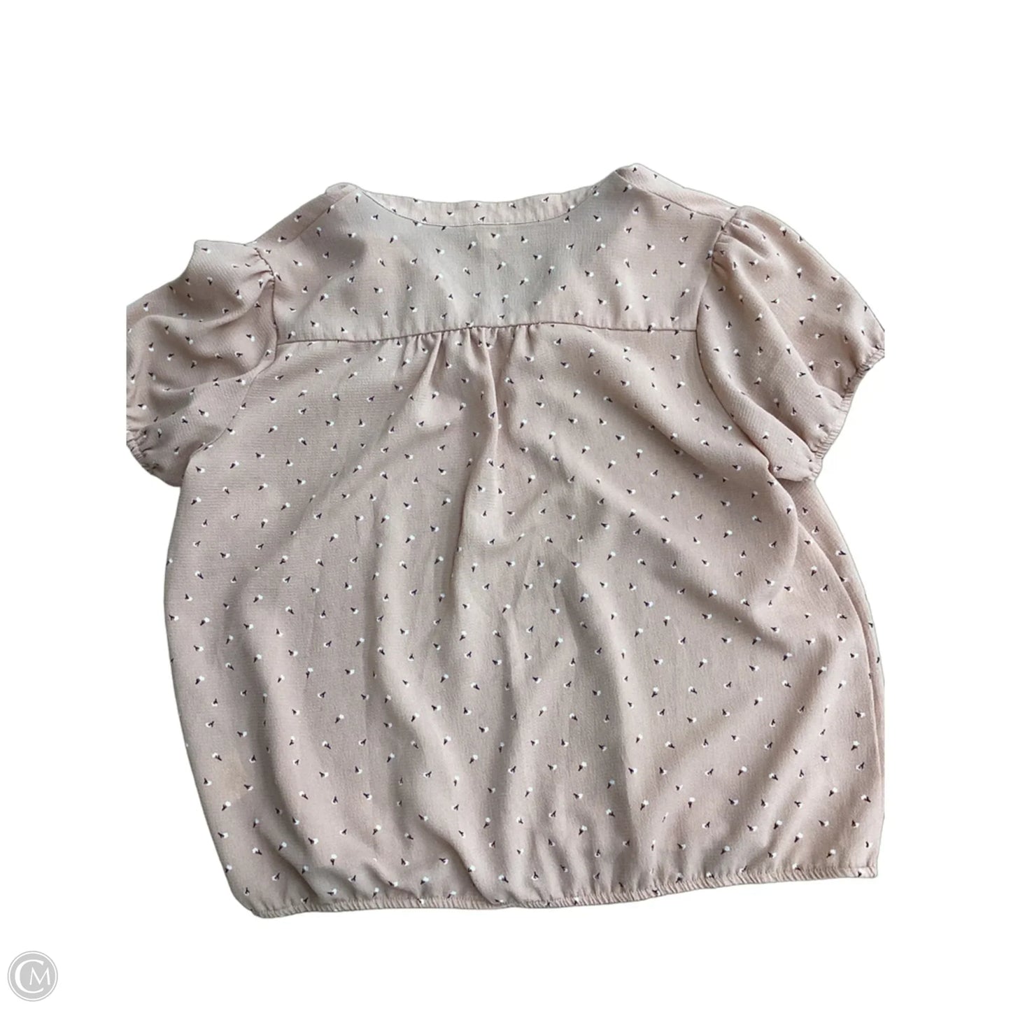Blouse Short Sleeve By Lily White In Pink, Size: Xl