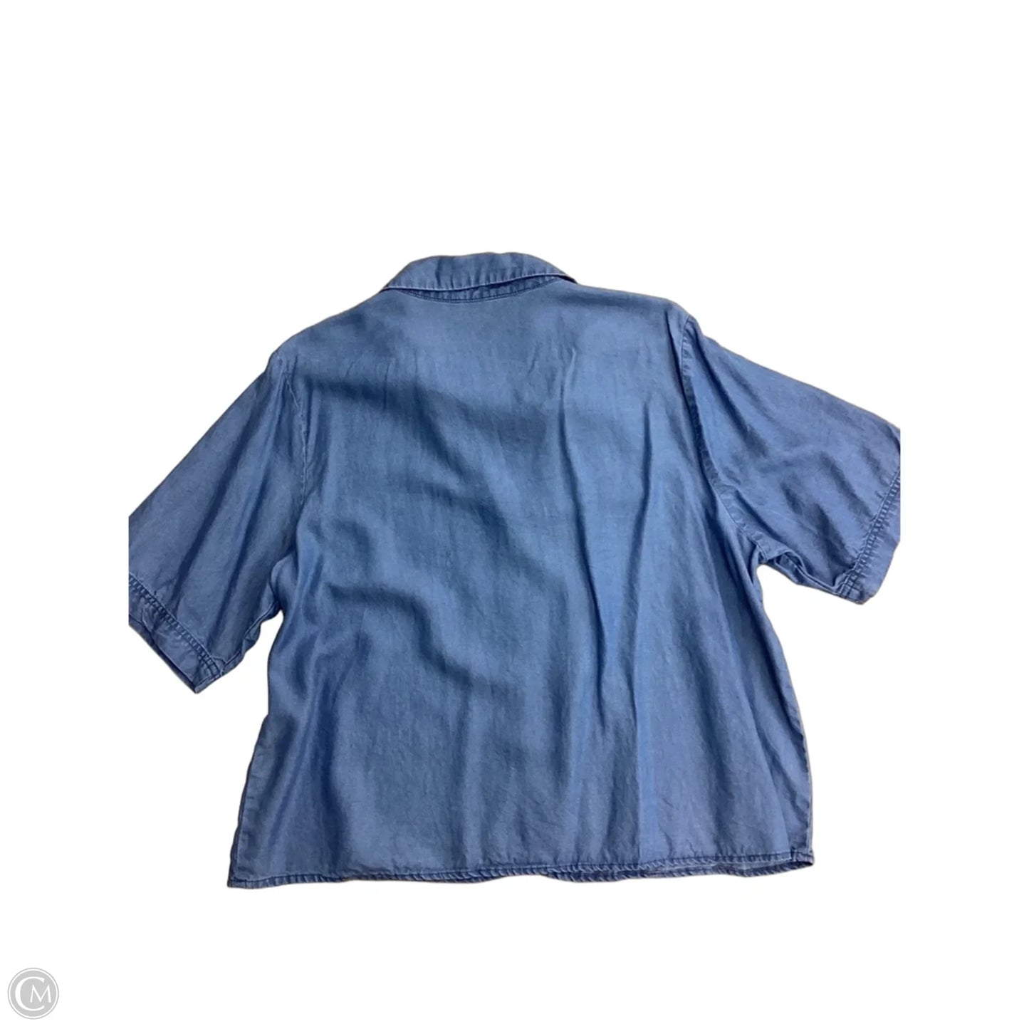Top Short Sleeve By Zac And Rachel In Blue, Size: Xl