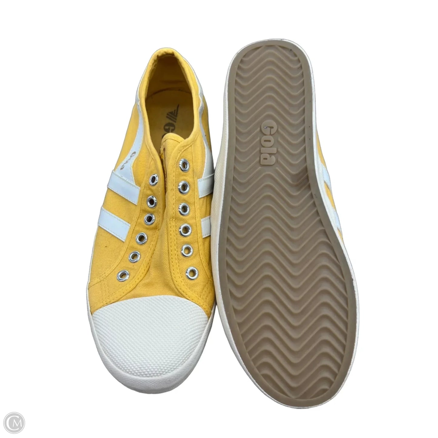 Shoes Sneakers By Gola In Yellow, Size: 10
