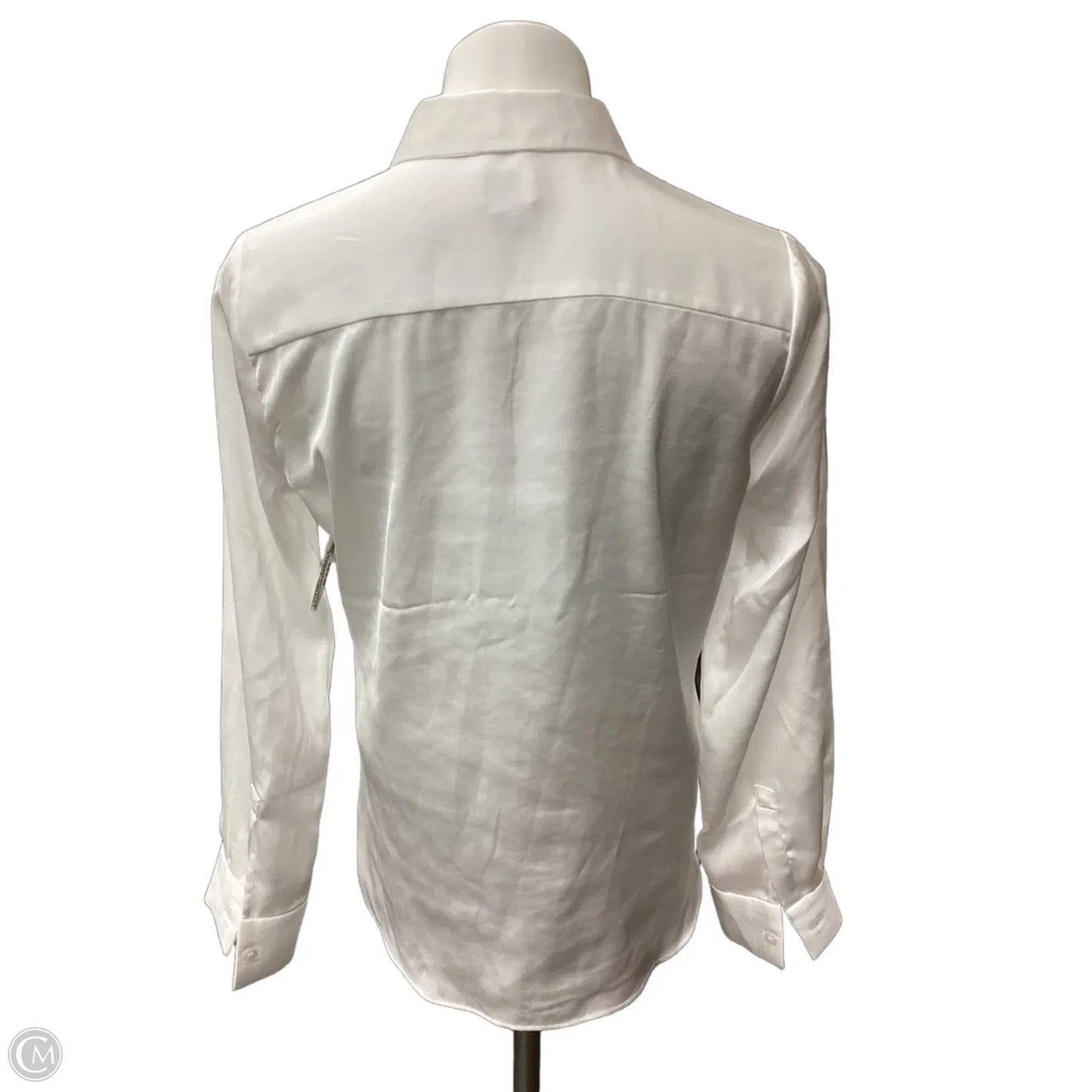 Blouse Long Sleeve By A New Day In White, Size: S