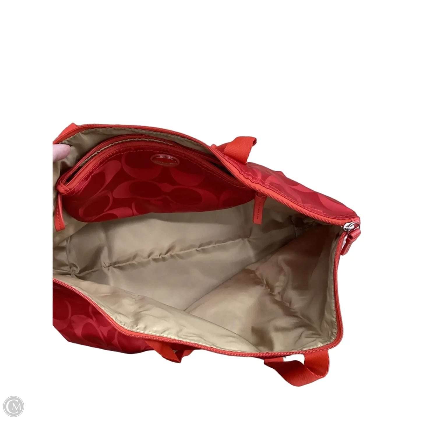 Tote Designer By Coach, Size: Medium