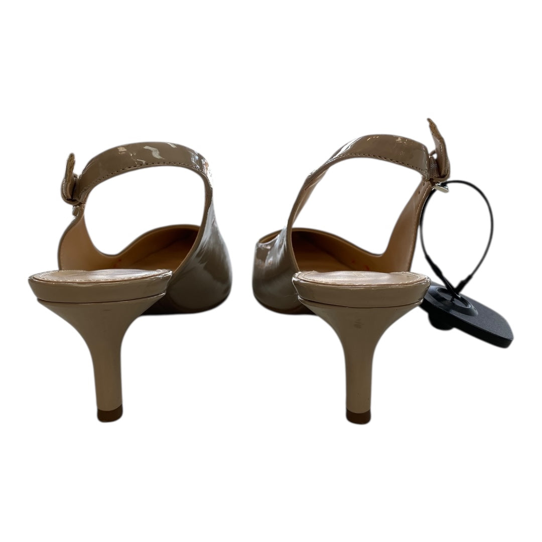 Shoes Heels Block By Liz Claiborne In Tan, Size:10