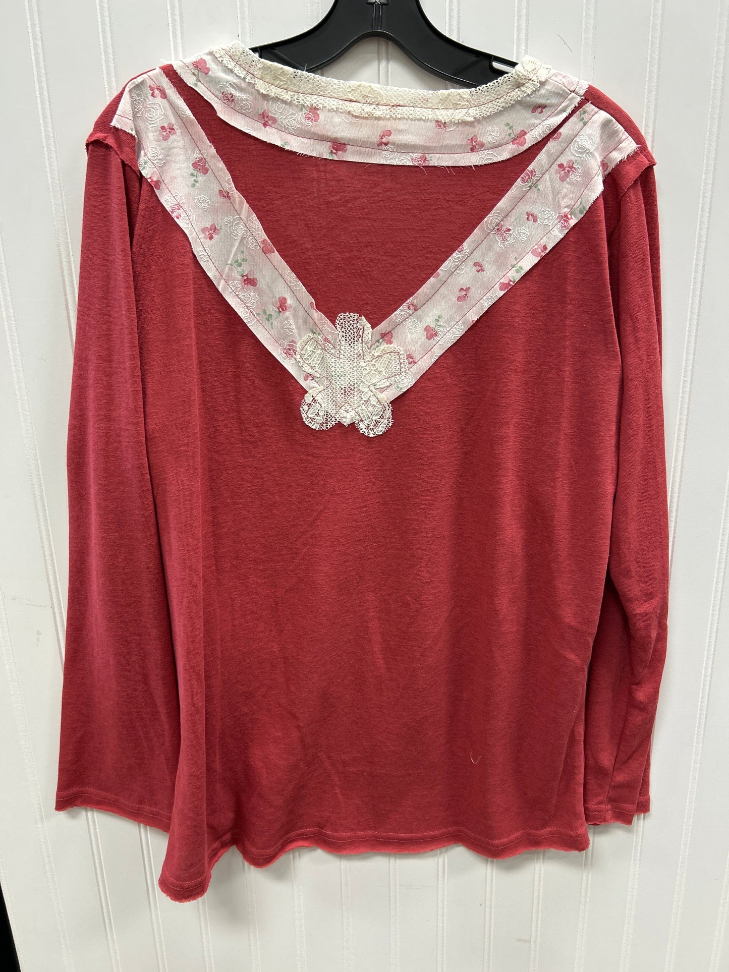 Top Ls By Pol In Red, Size:M