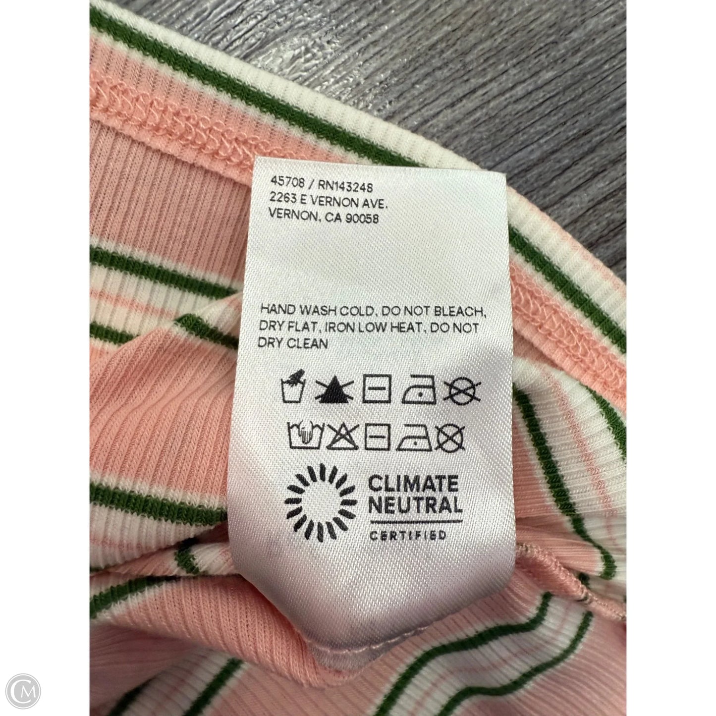 Top Short Sleeve By Reformation In Pink, Size: S