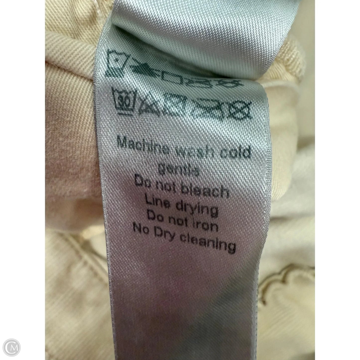 Pants Designer By 7 For All Mankind In Cream, Size: 12