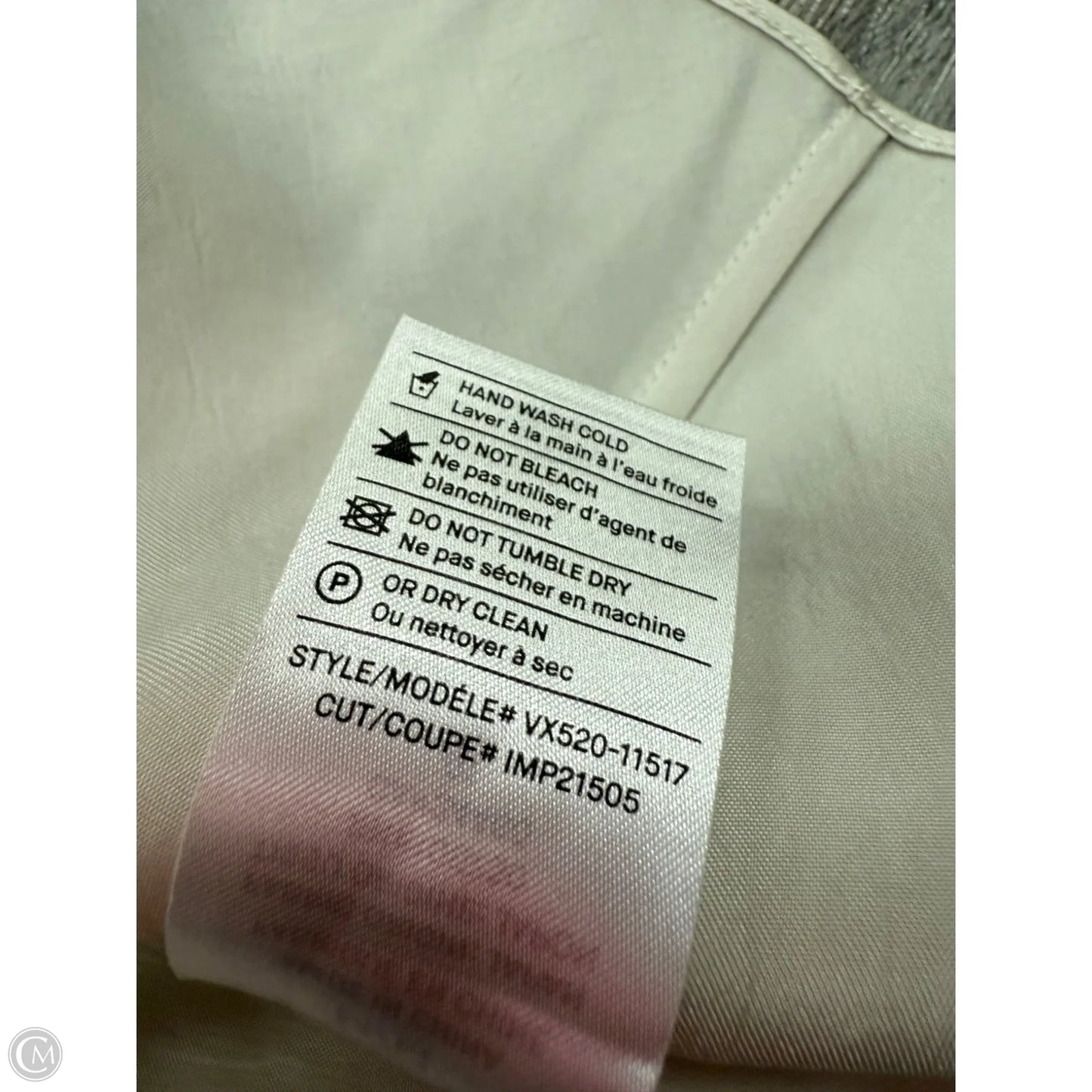 Top Sleeveless By Vince In White, Size: M