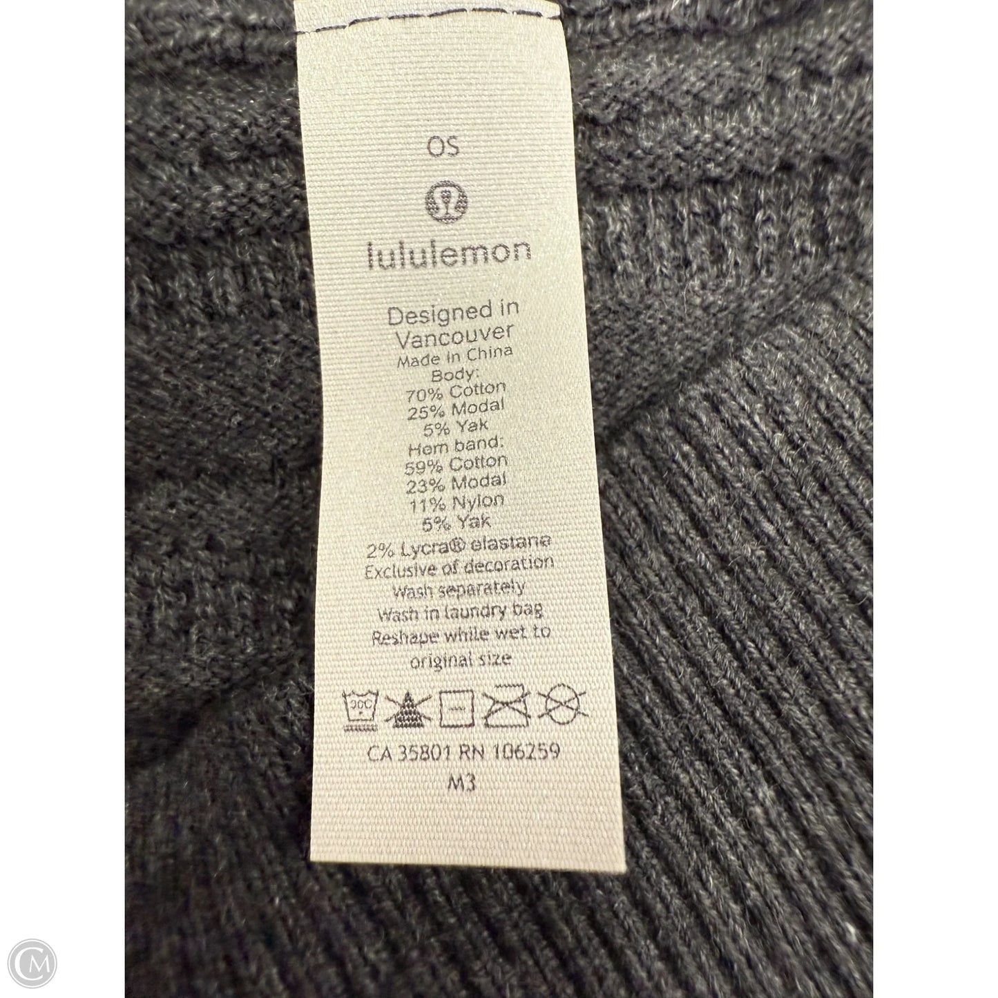 Poncho By Lululemon In Grey, Size: Osfm