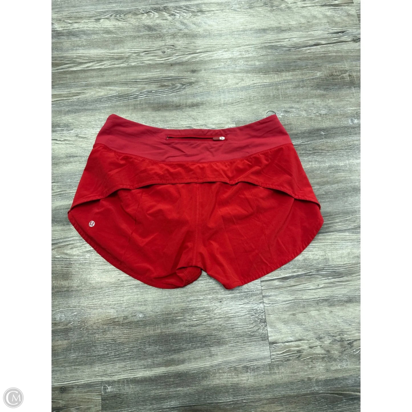 Athletic Shorts By Lululemon In Red, Size: 10