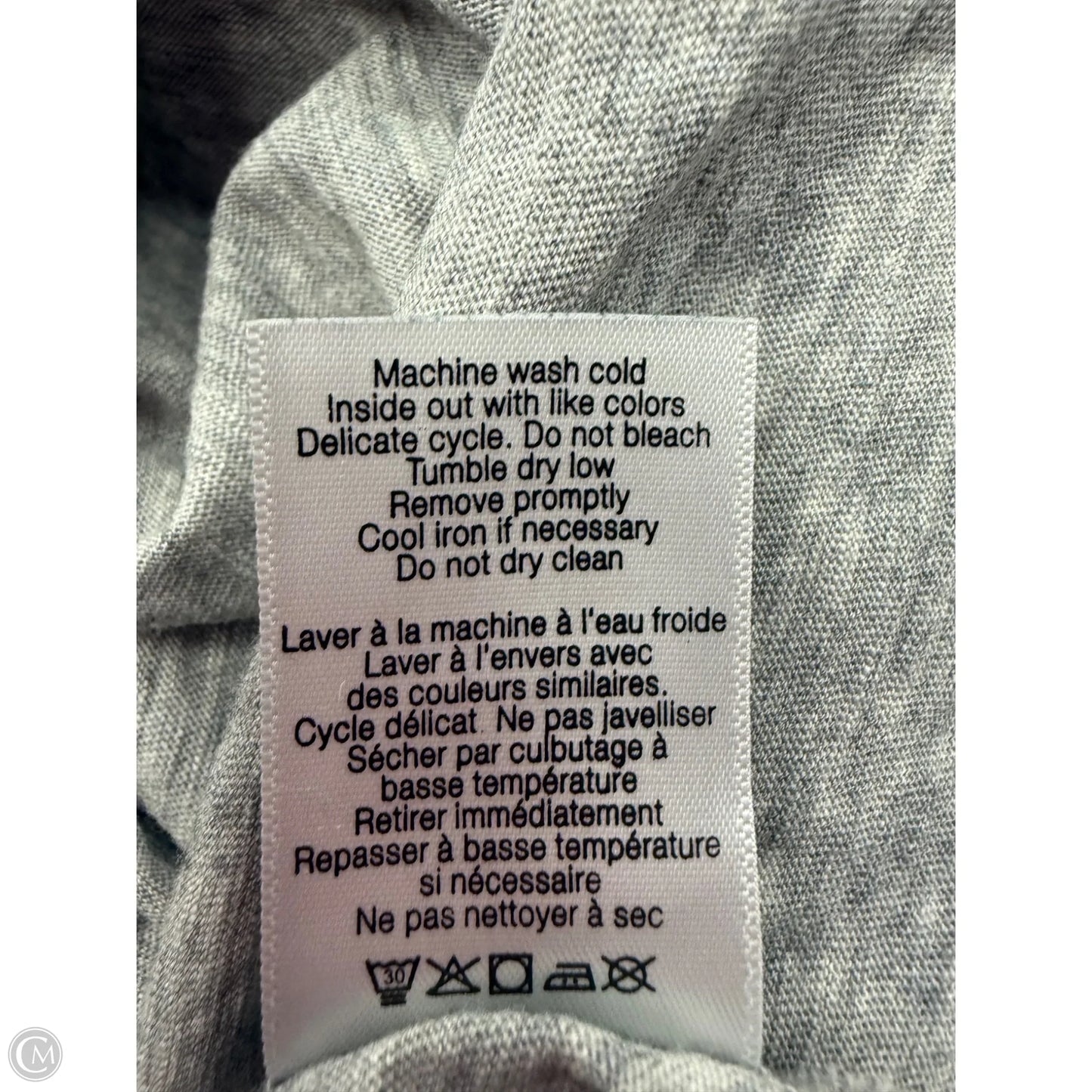 Top Short Sleeve By Veronica Beard In Grey, Size: Xl