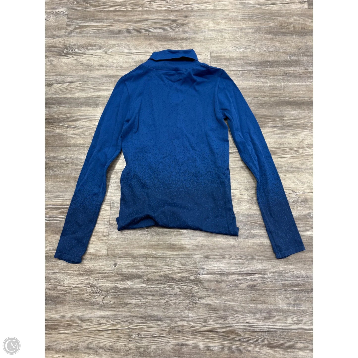 Athletic Top Long Sleeve Collar By Athleta In Blue, Size: M