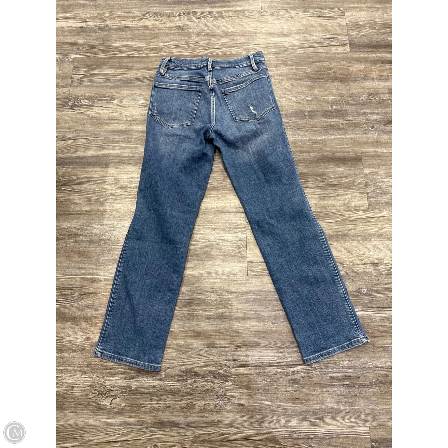 Jeans Skinny By Frame In Blue Denim, Size: 4