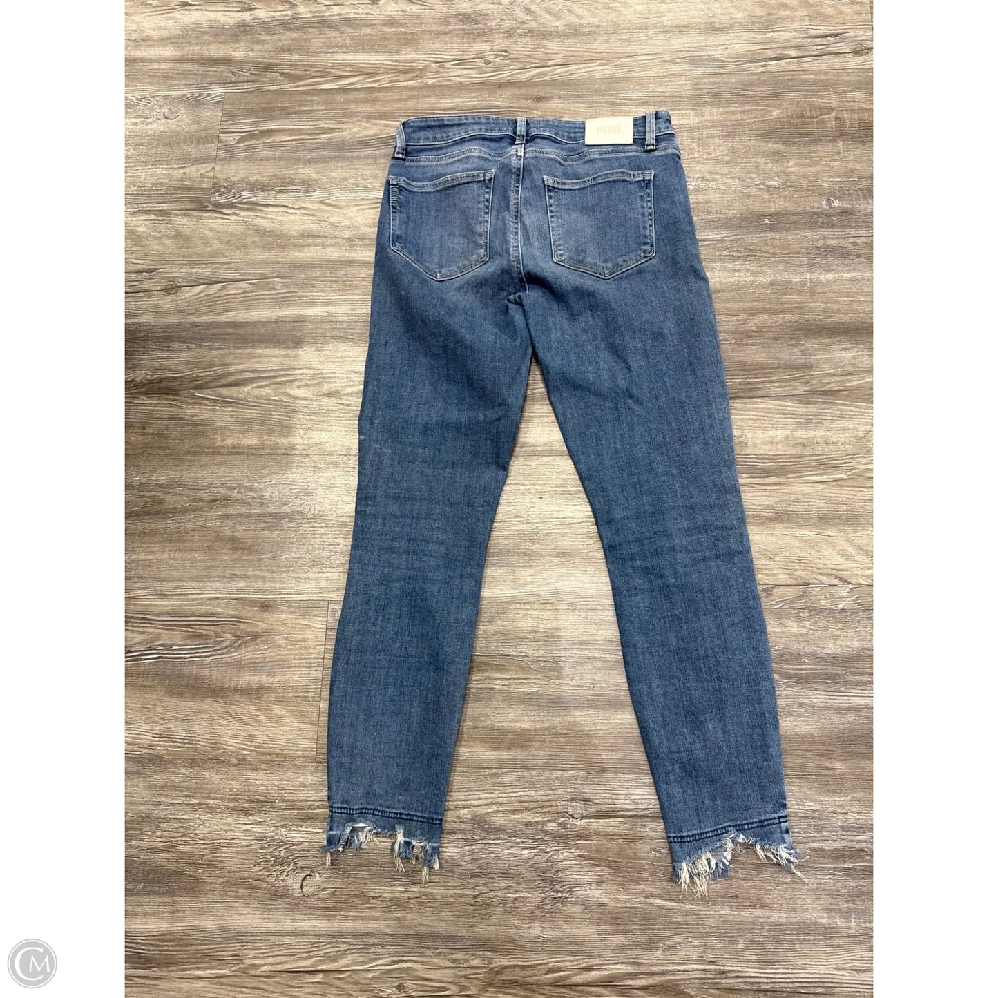 Jeans Skinny By Paige In Blue Denim, Size: 4