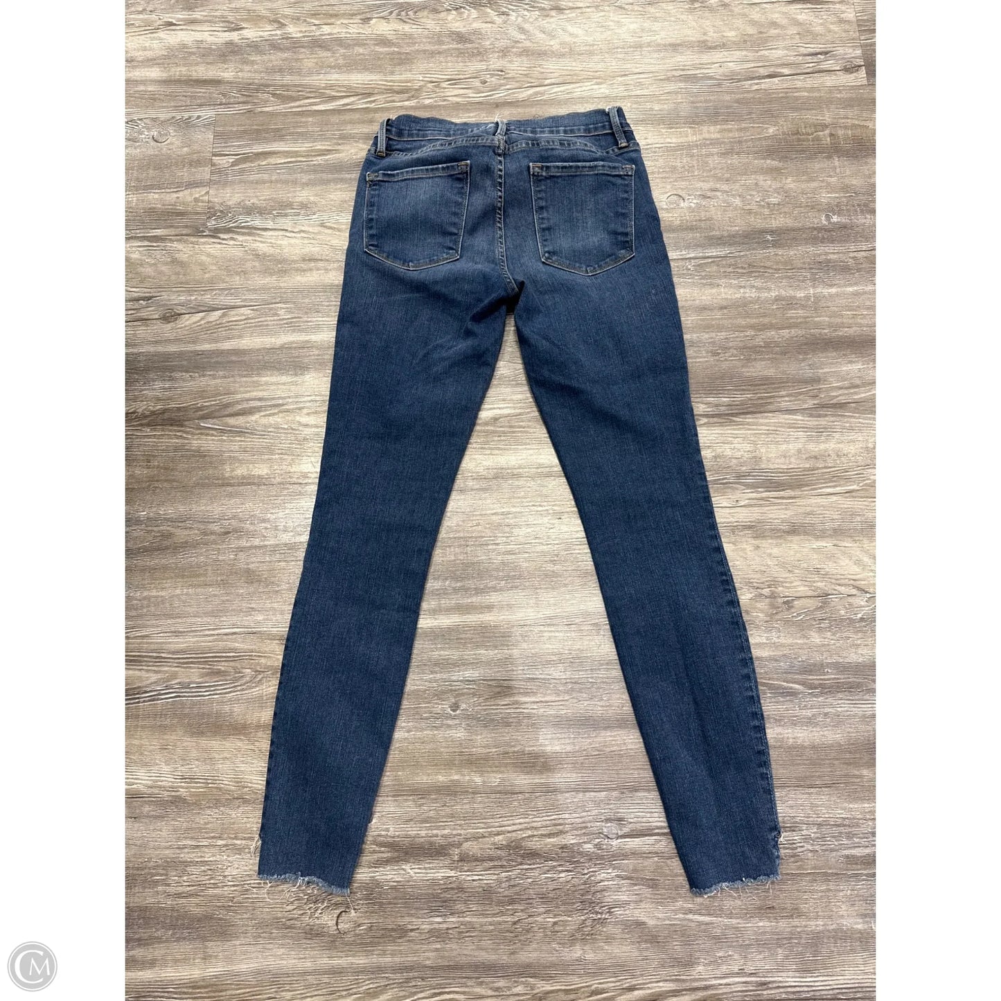Jeans Skinny By Frame In Blue Denim, Size: 4