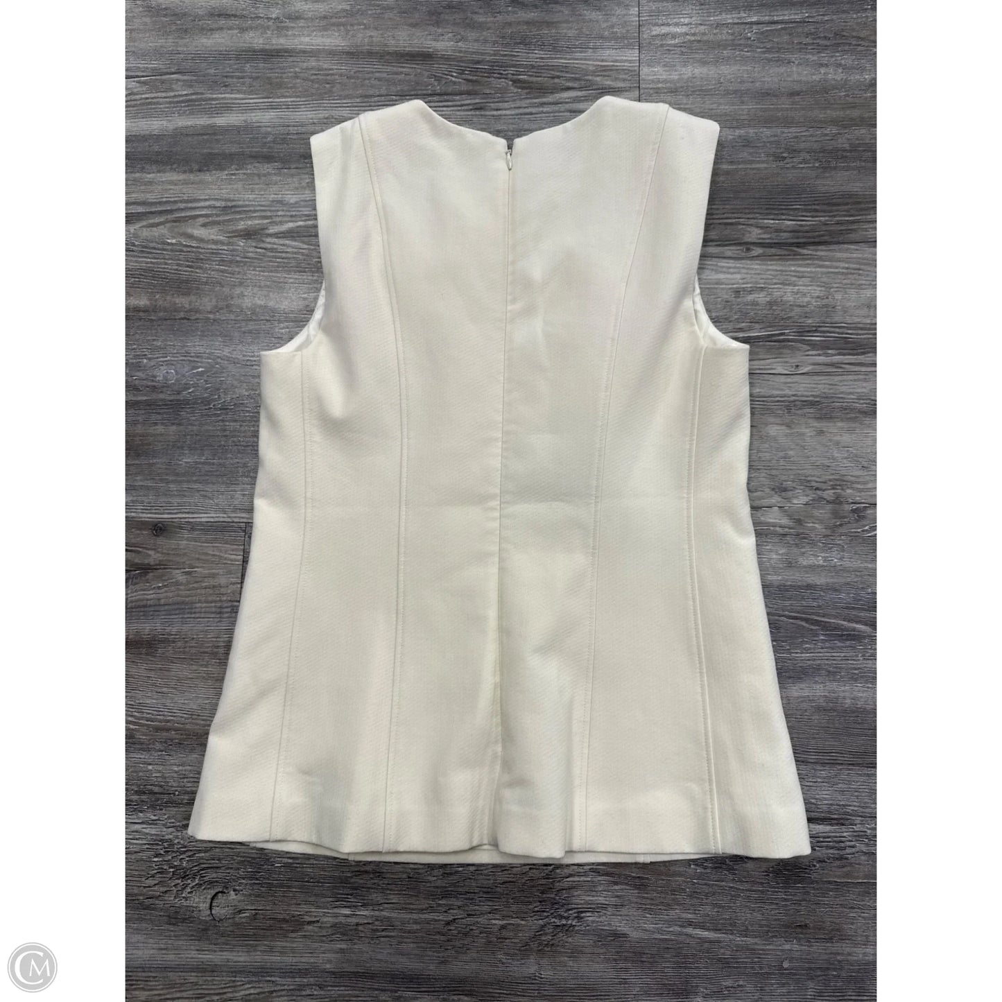 Top Sleeveless By Theory In White, Size: 8