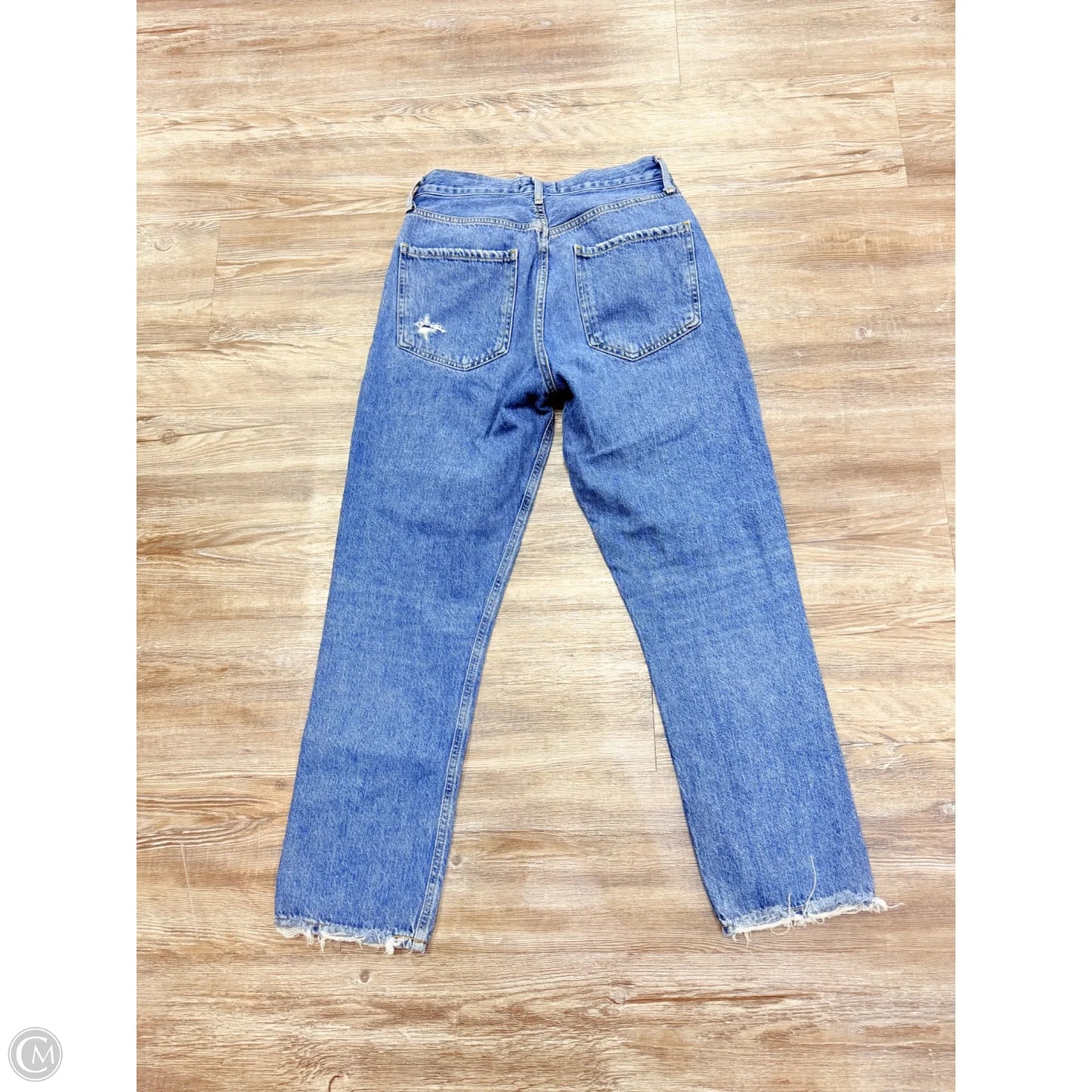 Jeans Straight By Agolde In Blue Denim, Size: 2