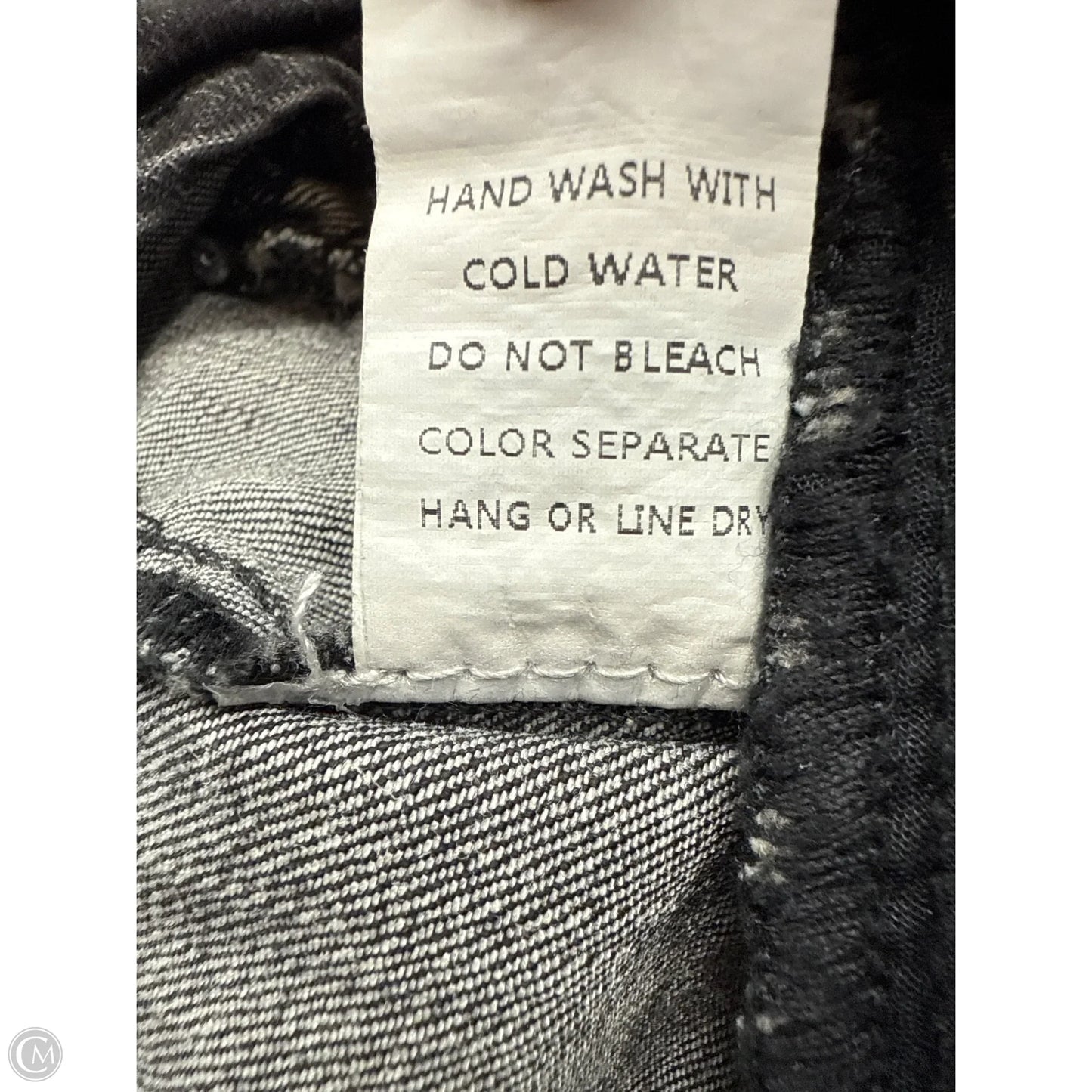 Jeans Straight By Cloud Ten In Black Denim, Size: L