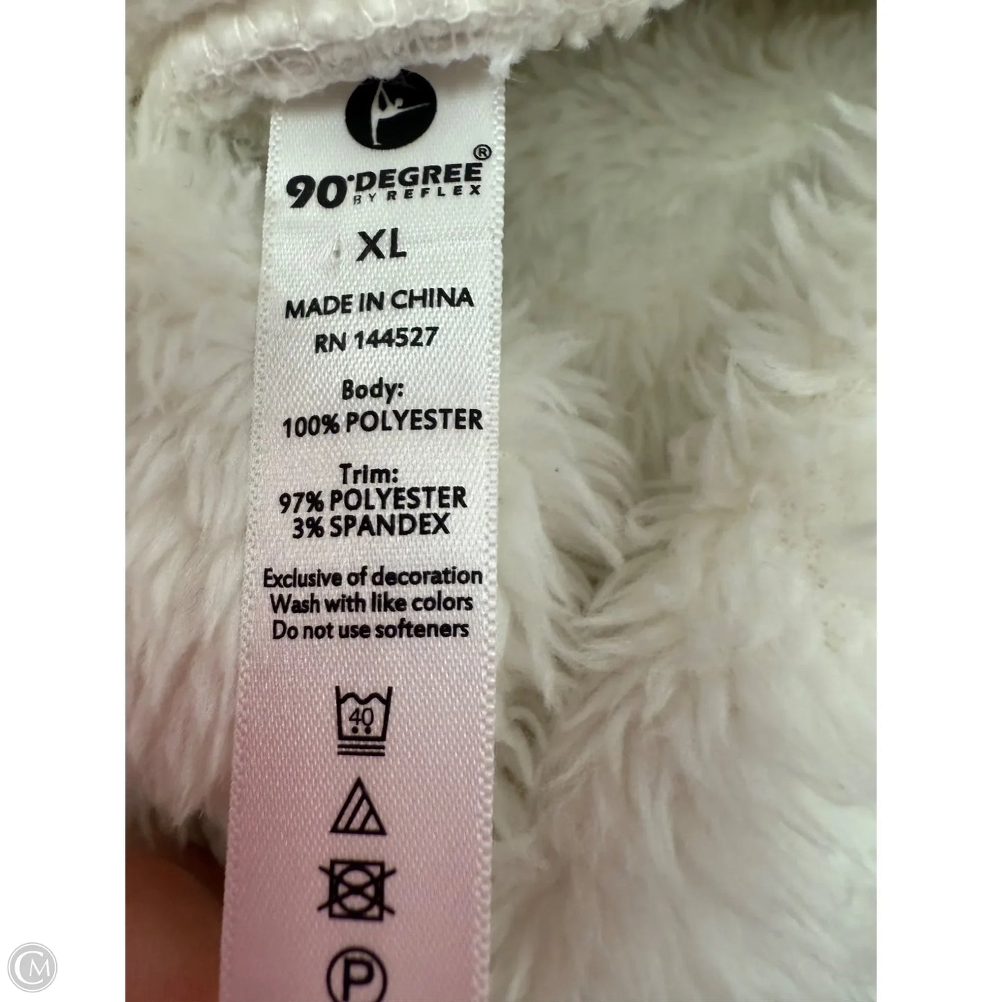 Athletic Sweatshirt Collar By 90 Degrees By Reflex In White, Size: Xl