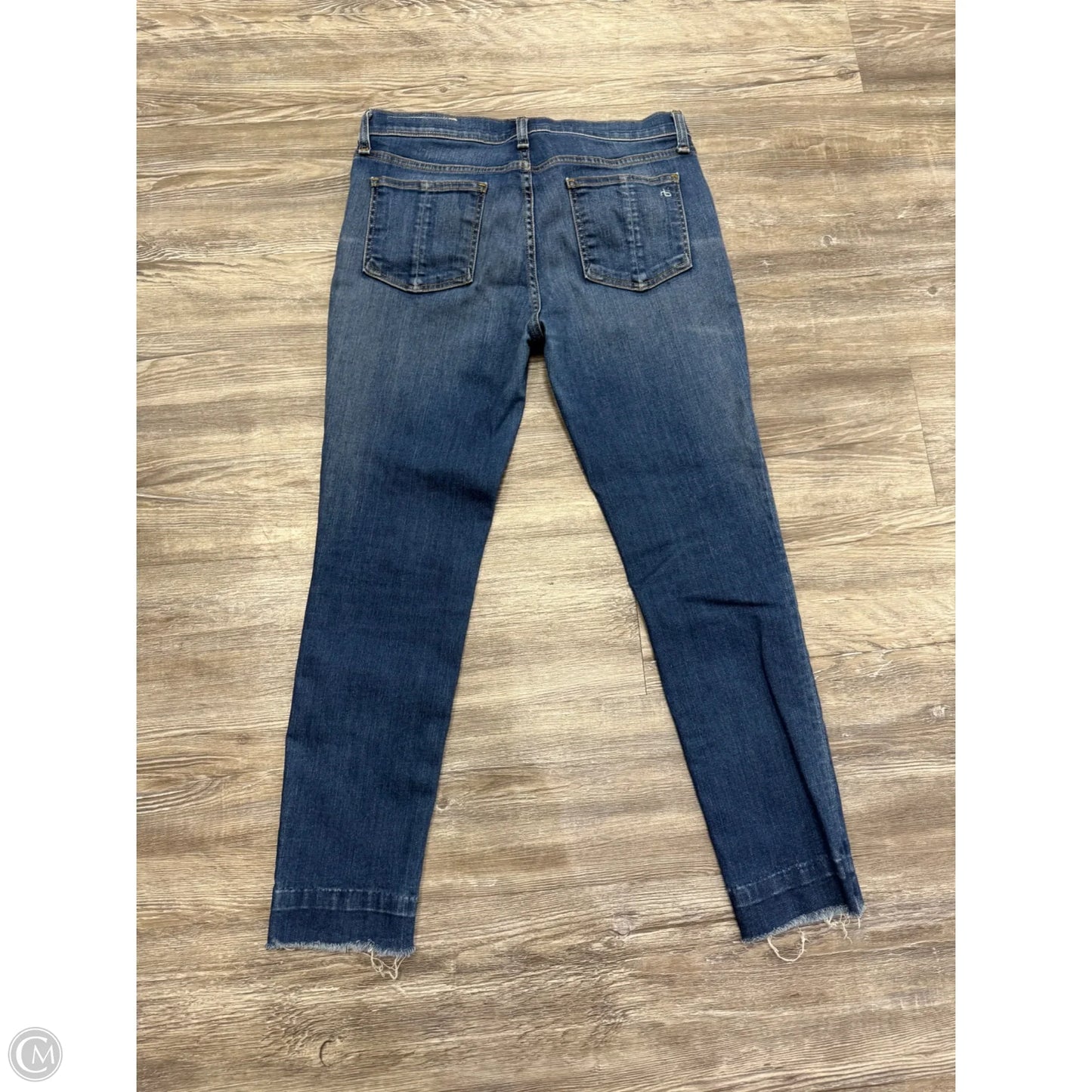 Jeans Skinny By Rag And Bone In Blue Denim, Size: 8