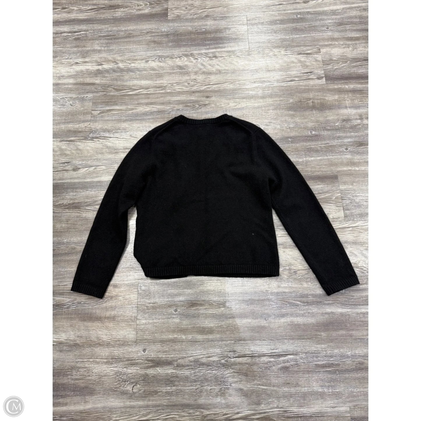 Sweater By Garnet Hill In Black, Size: L