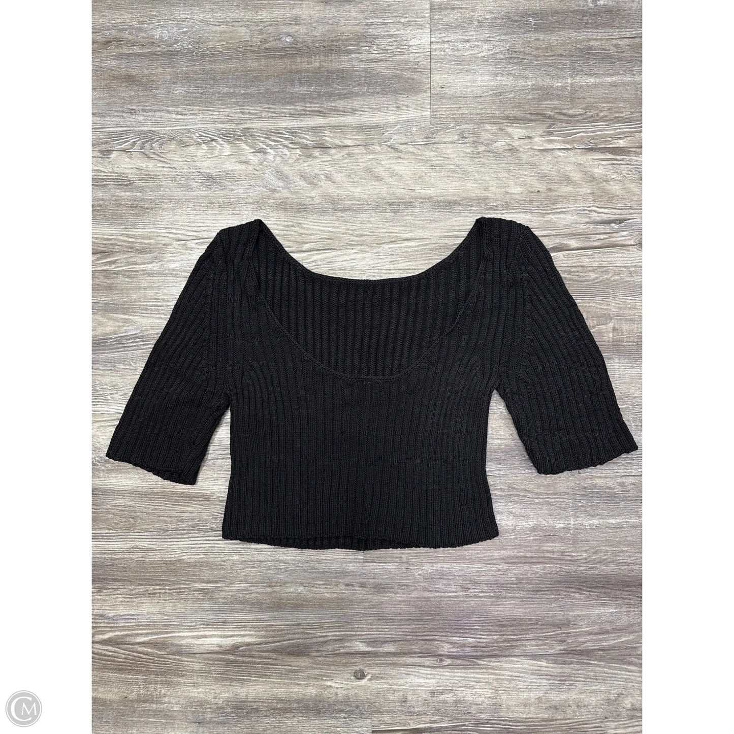 Top Short Sleeve By Free People In Black, Size: S