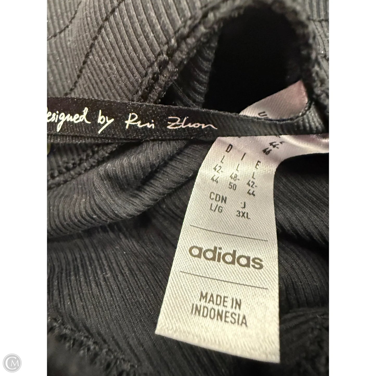 Skirt Midi By Adidas In Black & White, Size: L