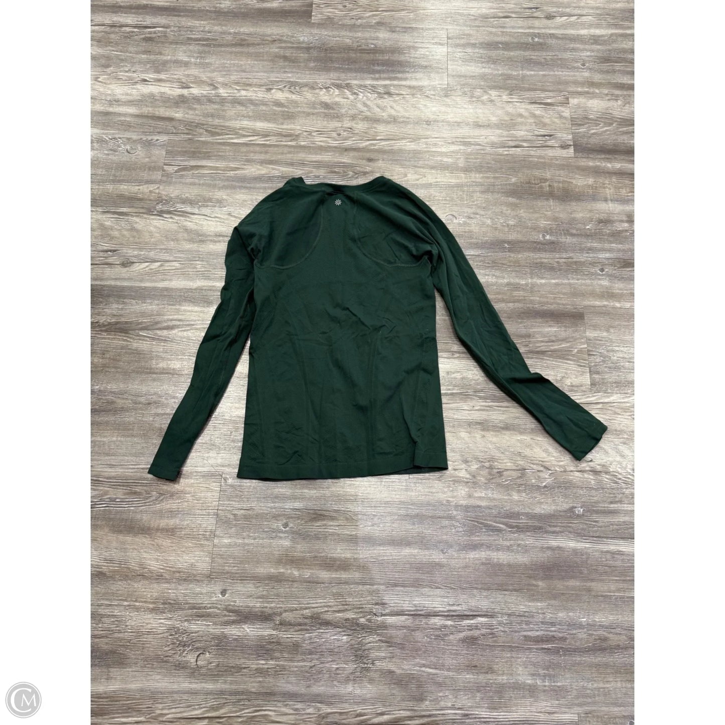 Athletic Top Long Sleeve Crewneck By Athleta In Green, Size: S