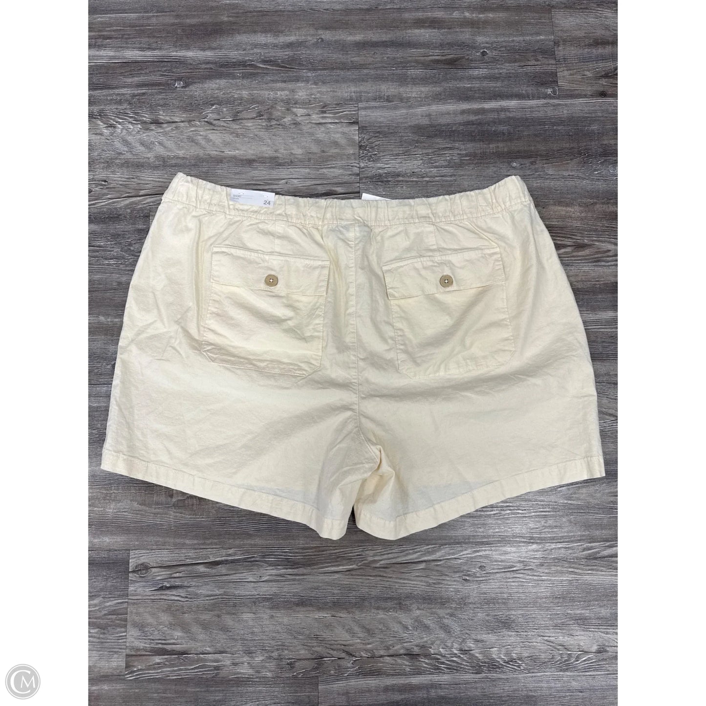 Shorts By Lane Bryant In Cream, Size: 24