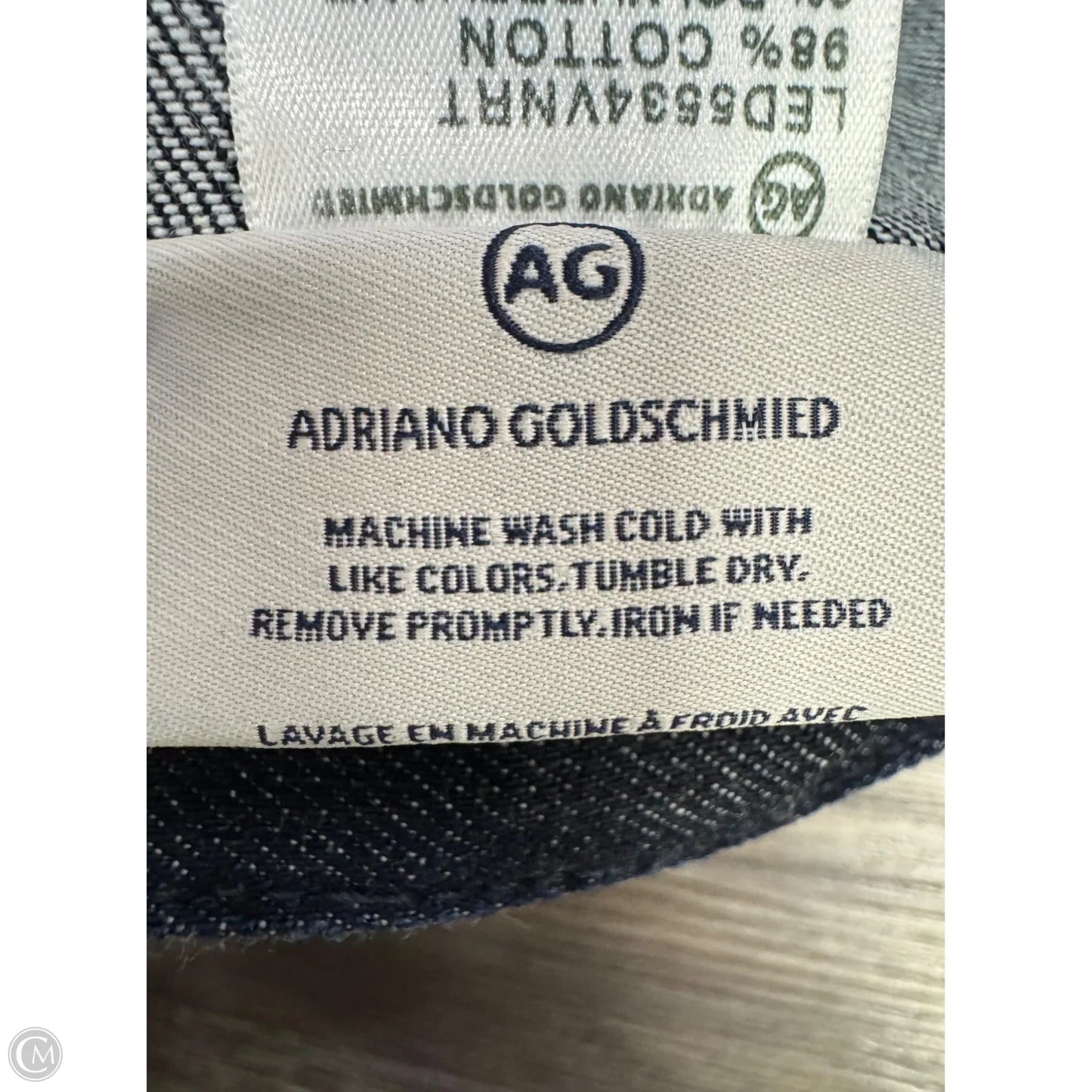 Skirt Designer By Ag Jeans In Blue Denim, Size: M