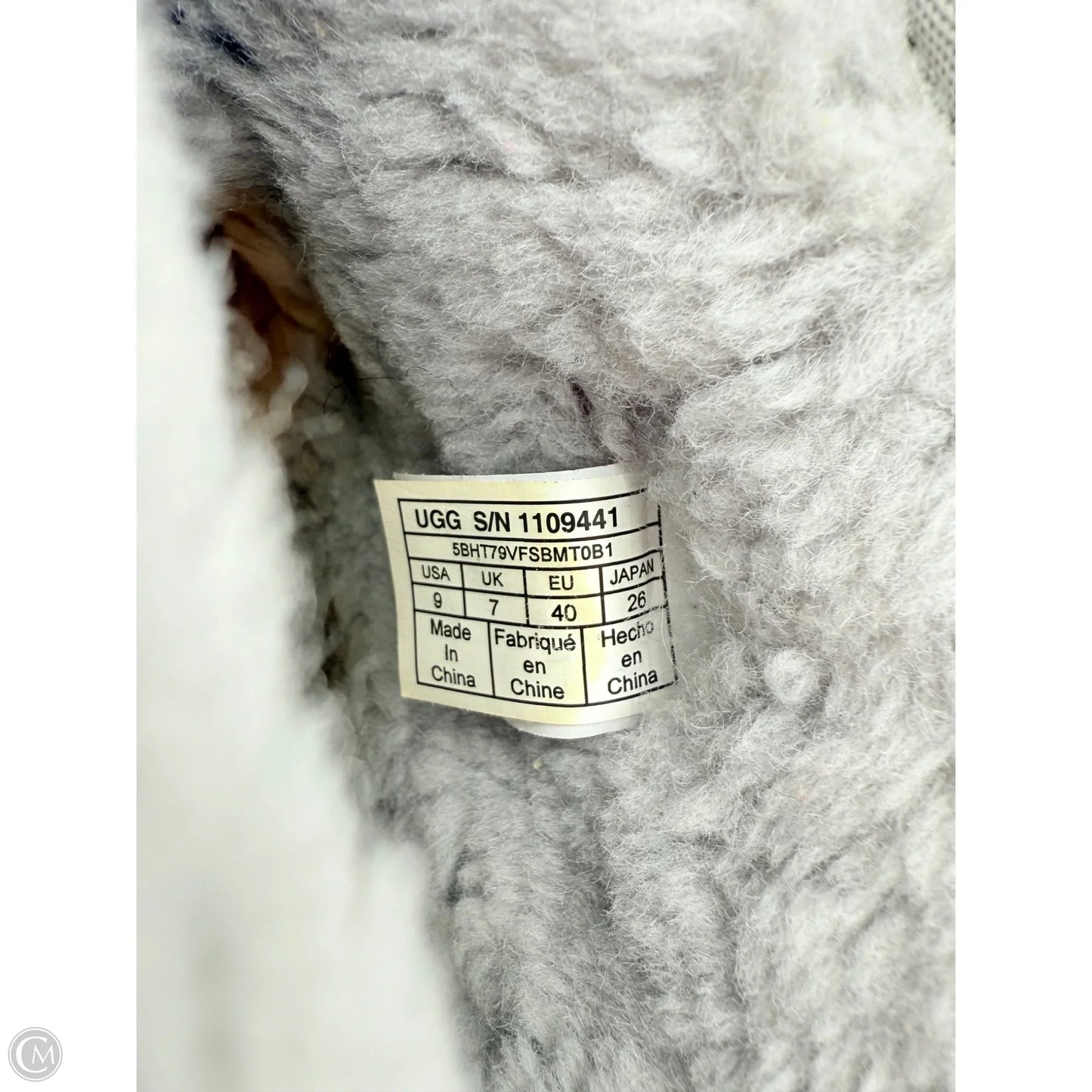 Boots Designer By Ugg In Grey, Size: 9