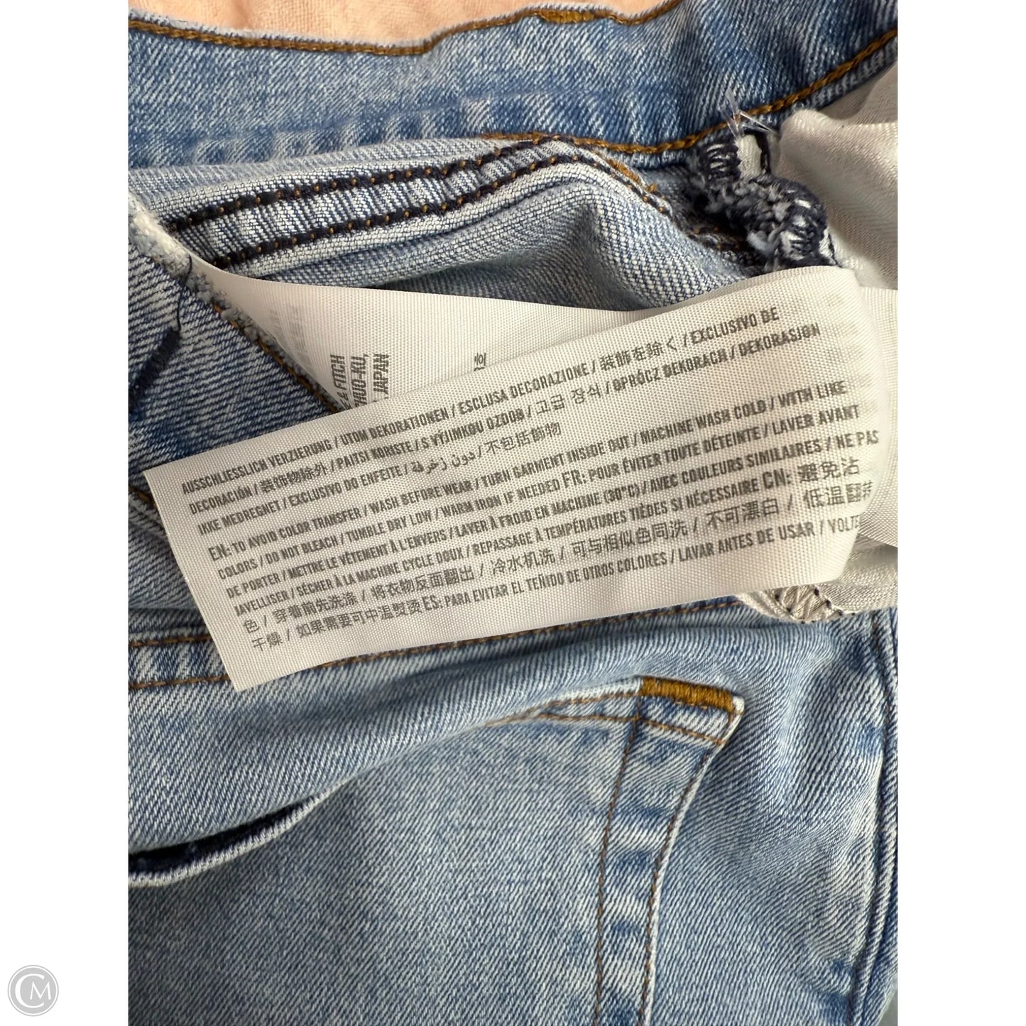 Jeans Straight By Abercrombie And Fitch In Blue Denim, Size: 6