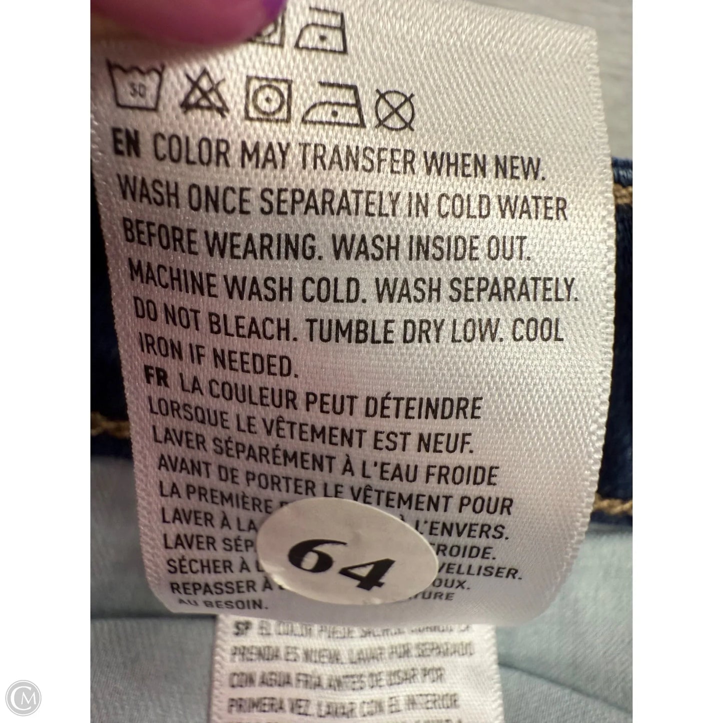 Jeans Skinny By American Eagle In Blue Denim, Size: 20